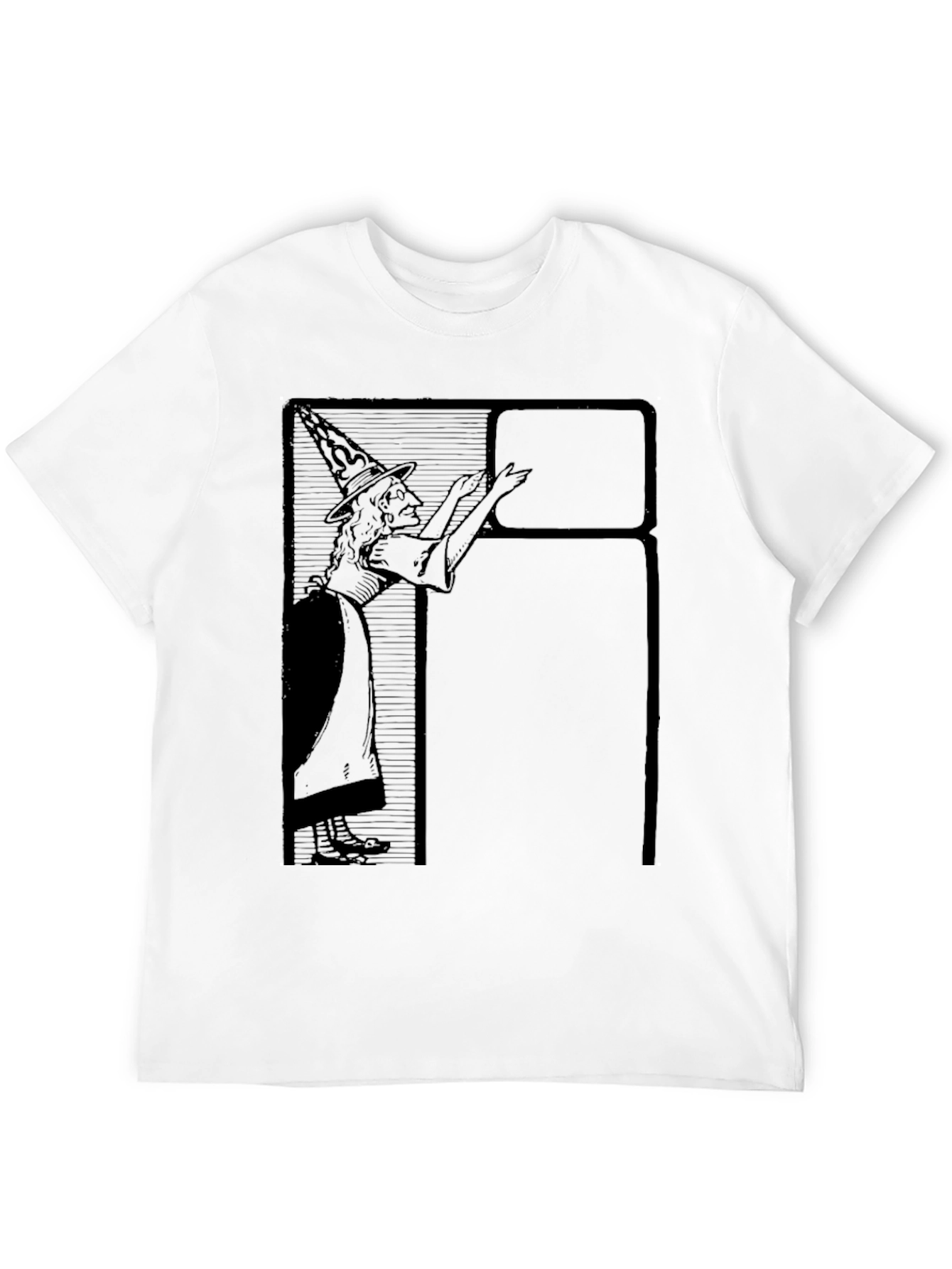 Witch Graphic Tee - Black Cotton T-Shirt