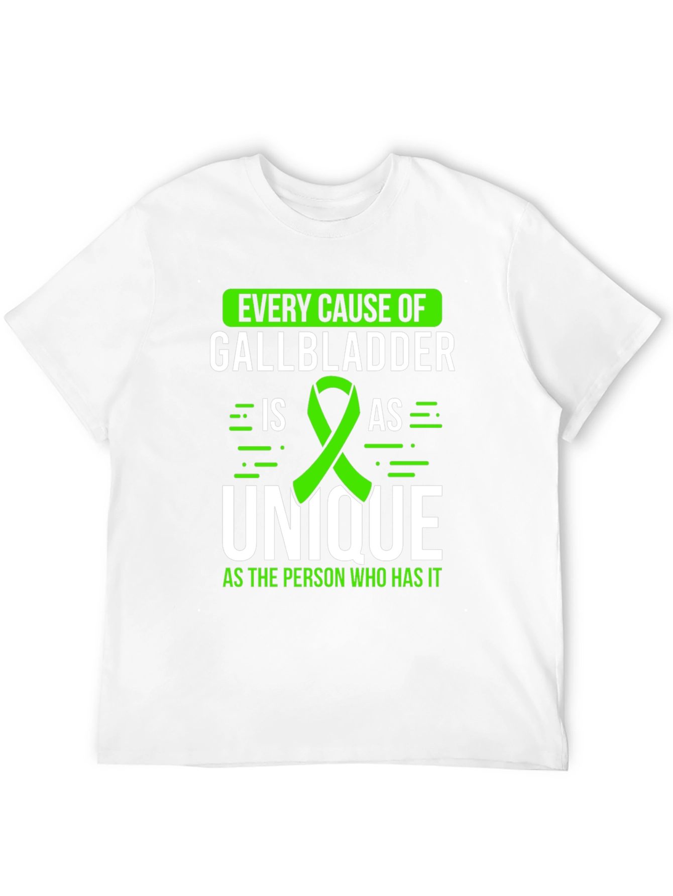Gallbladder Awareness T-Shirt - Every Cause Unique Tee