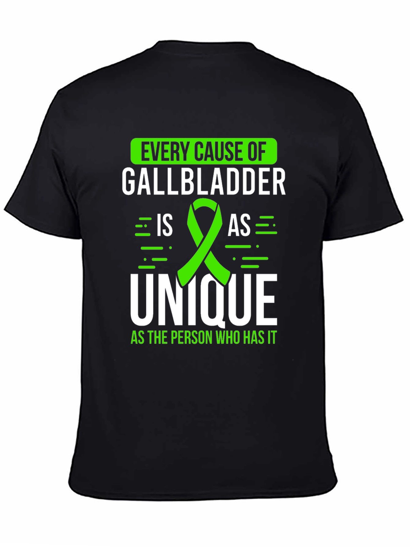 Gallbladder Awareness T-Shirt - Every Cause Unique Tee