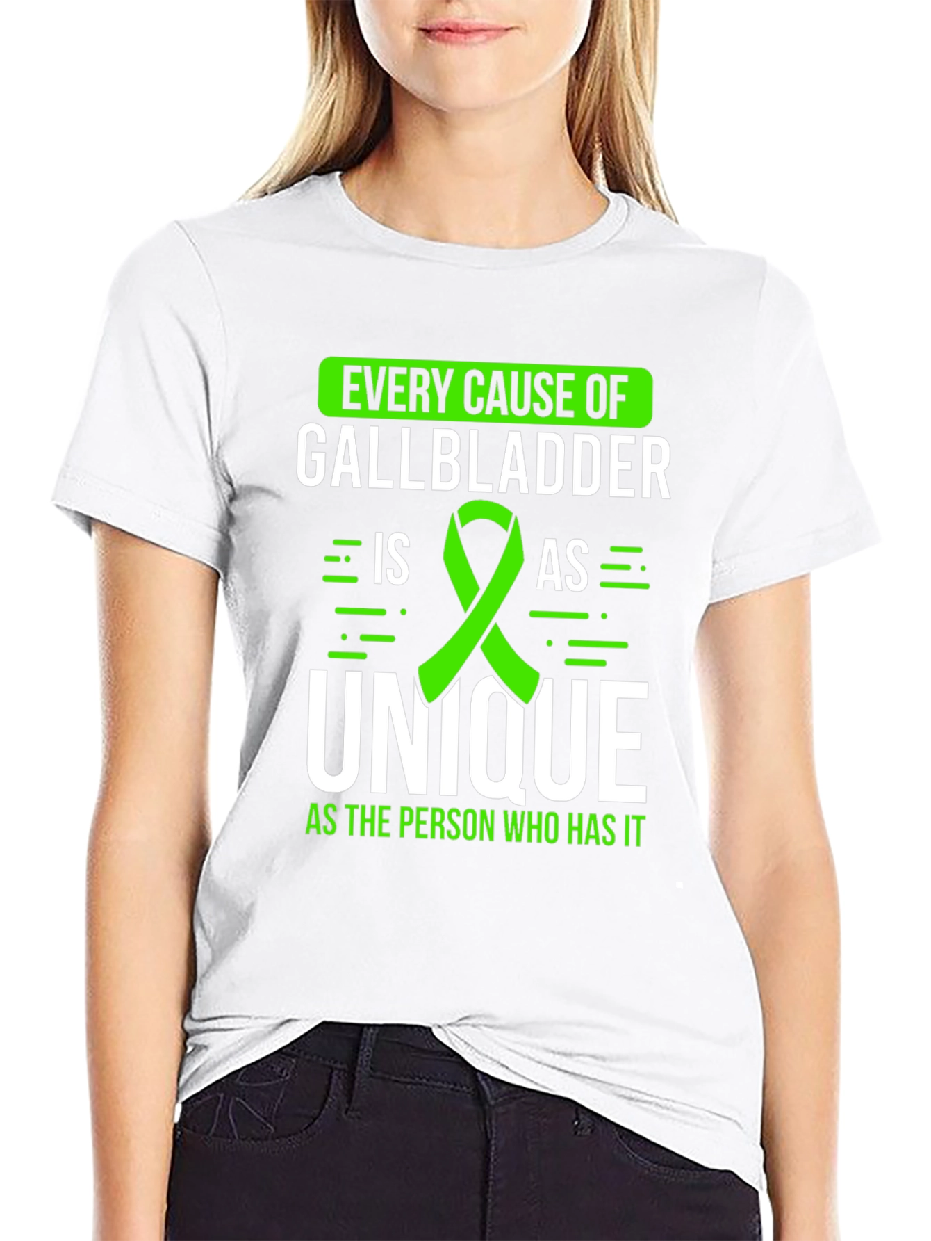 Gallbladder Awareness T-Shirt - Every Cause Unique Tee