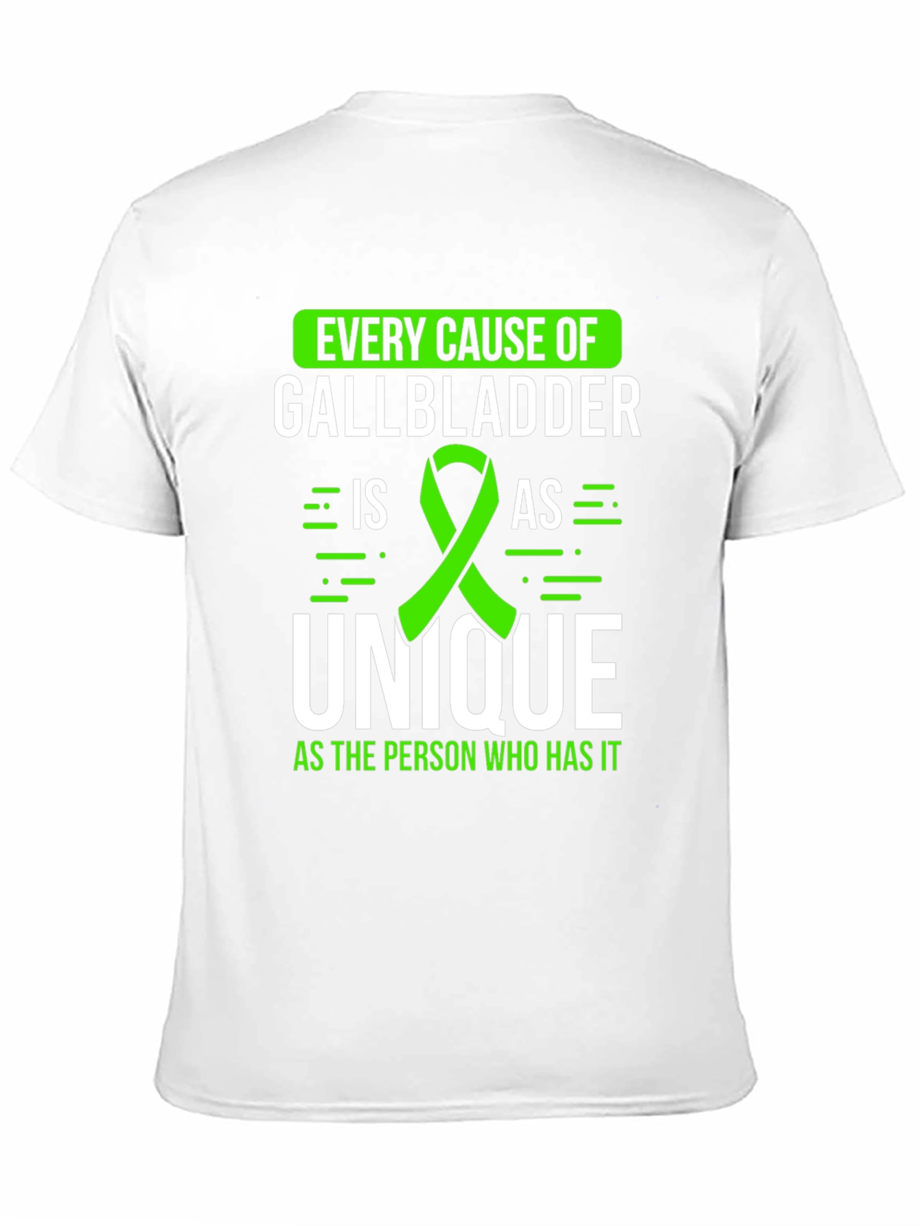 Gallbladder Awareness T-Shirt - Every Cause Unique Tee