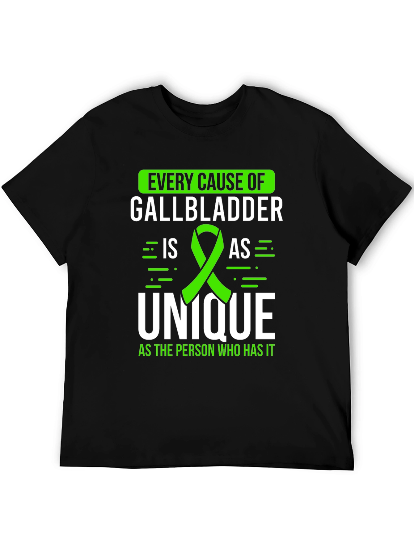 Gallbladder Awareness T-Shirt - Every Cause Unique Tee