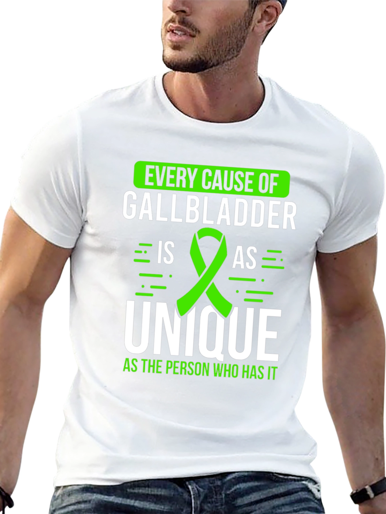 Gallbladder Awareness T-Shirt - Every Cause Unique Tee