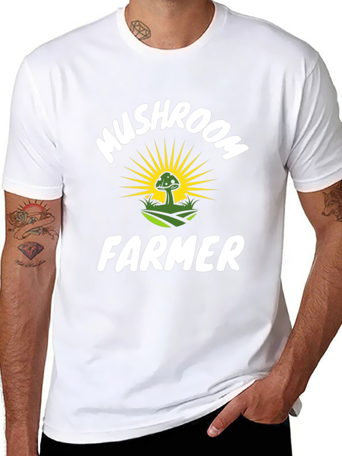 Mushroom Farmer Graphic T-Shirt - Unique Design