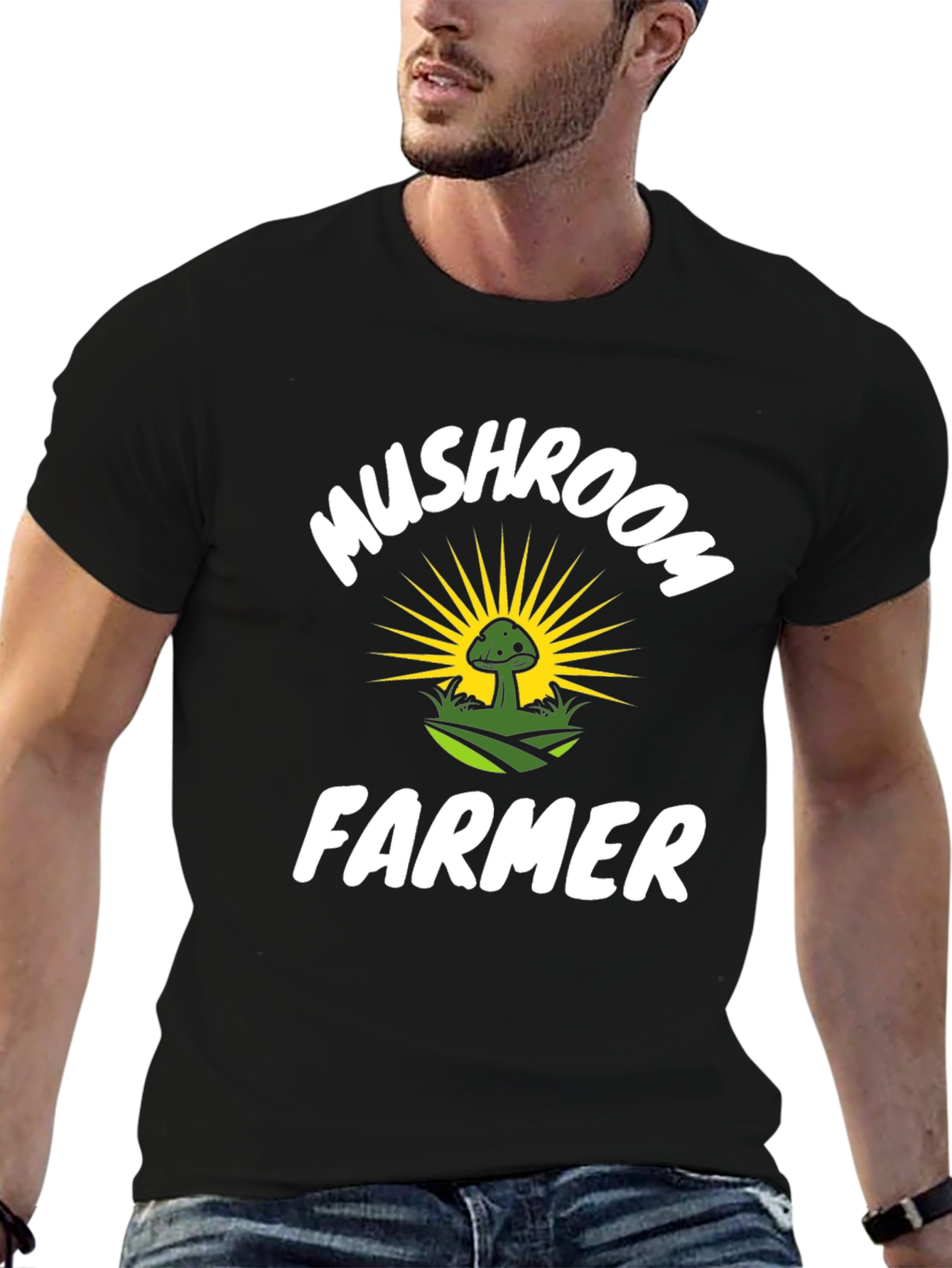 Mushroom Farmer Graphic T-Shirt - Unique Design