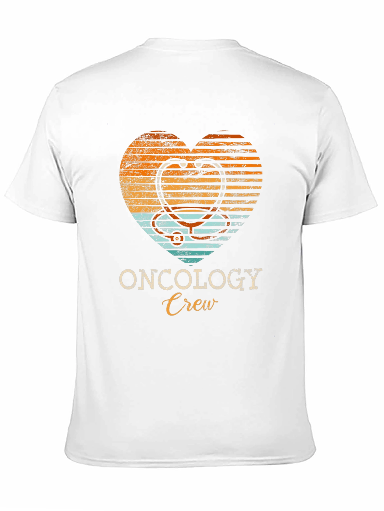 Oncology Crew Heart Stethoscope Graphic Tee