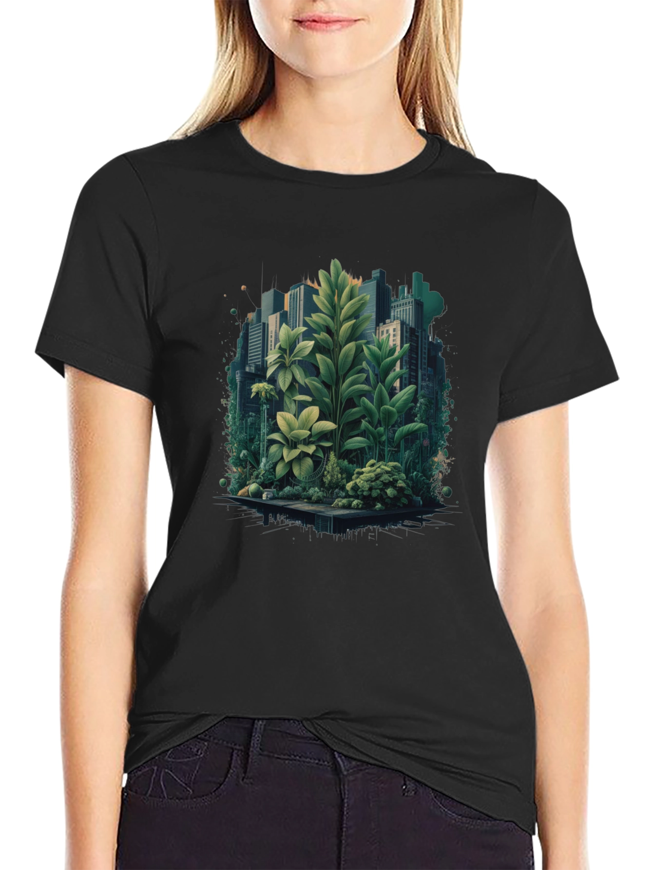 Urban Jungle T-Shirt - City Meets Nature Tee