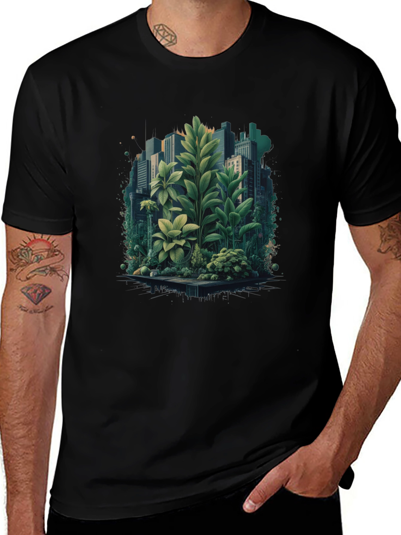Urban Jungle T-Shirt - City Meets Nature Tee