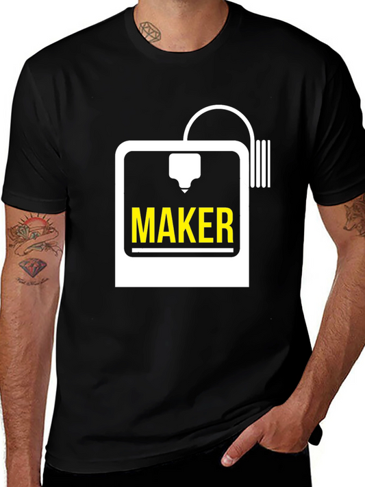 Maker 3D Printer Graphic T-Shirt