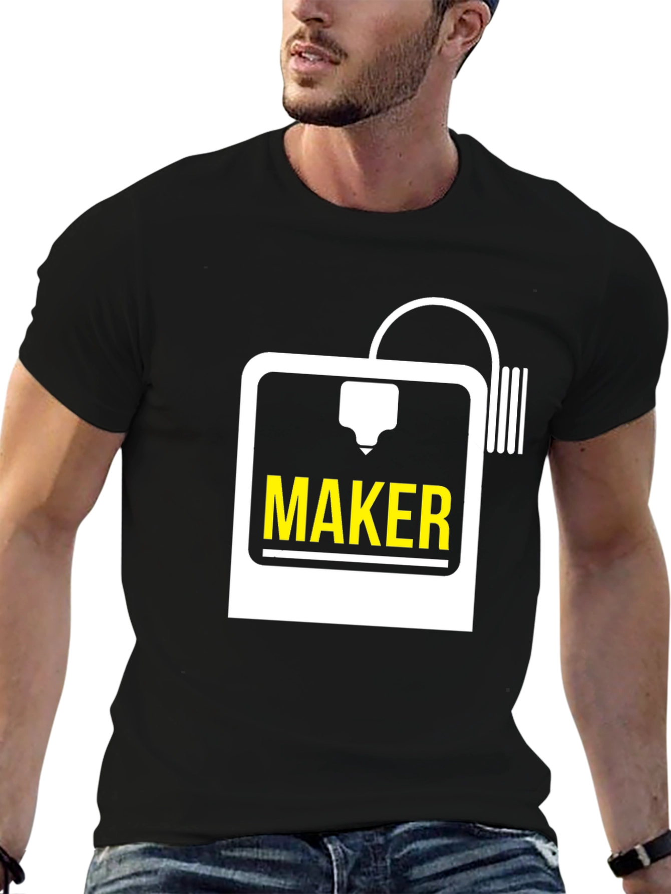 Maker 3D Printer Graphic T-Shirt