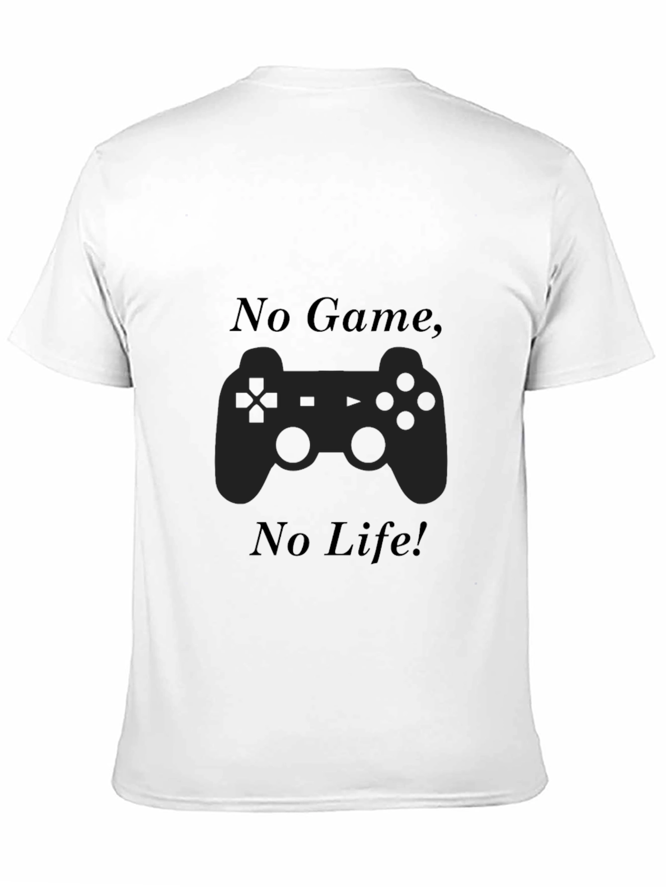 No Game No Life Black T-Shirt Gamer Style