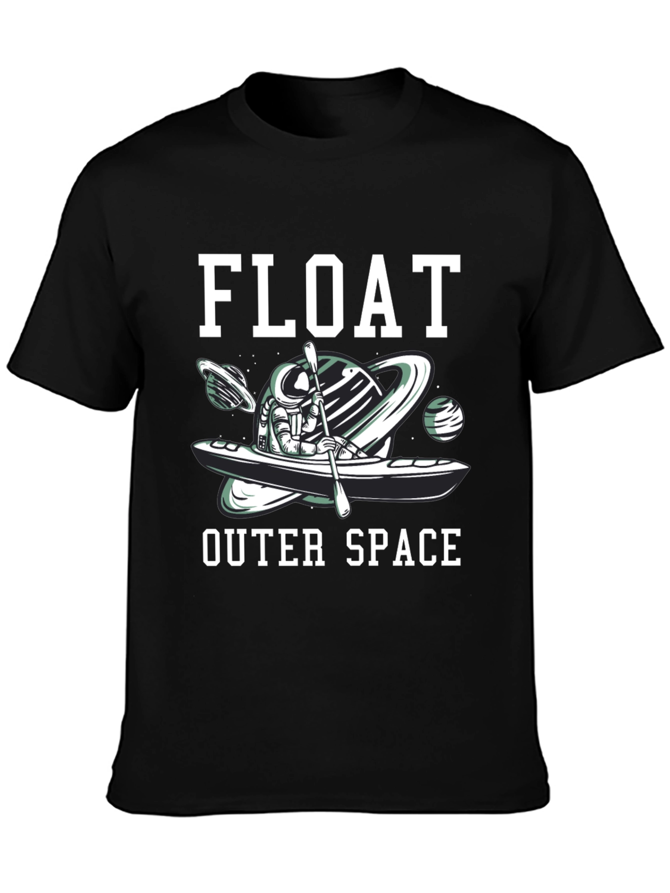 Astronaut Kayak T-Shirt - Float Outer Space Design