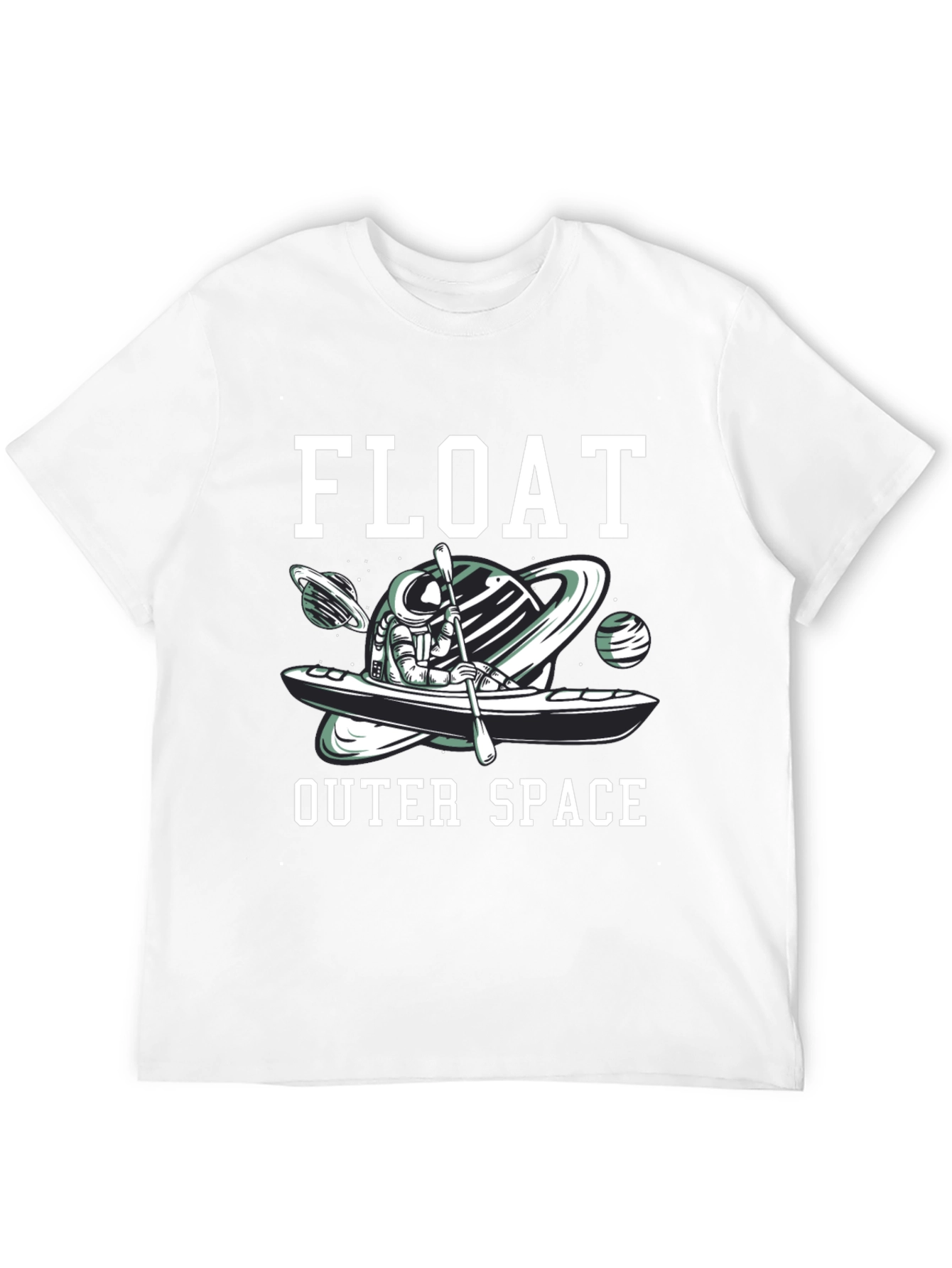 Astronaut Kayak T-Shirt - Float Outer Space Design
