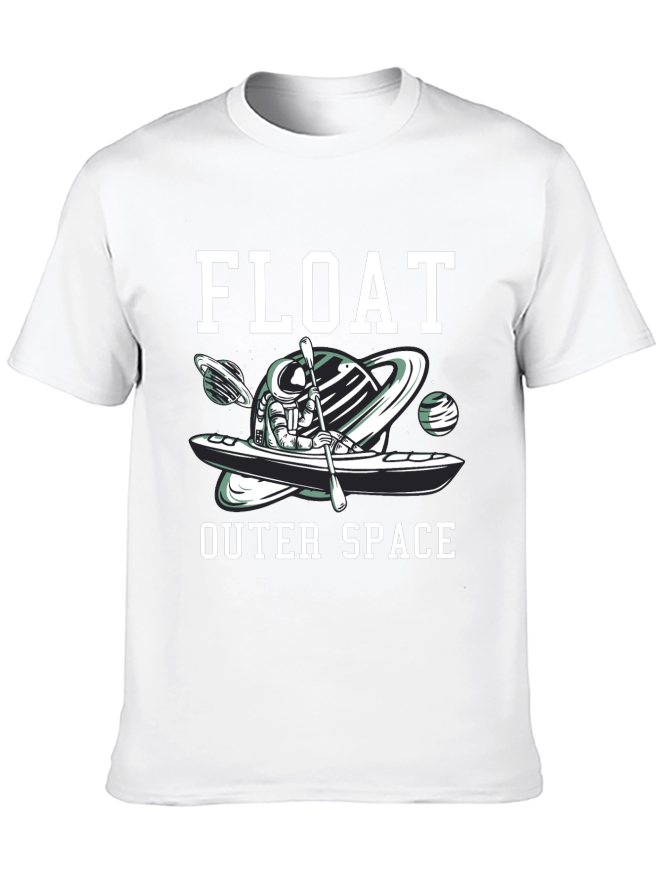 Astronaut Kayak T-Shirt - Float Outer Space Design