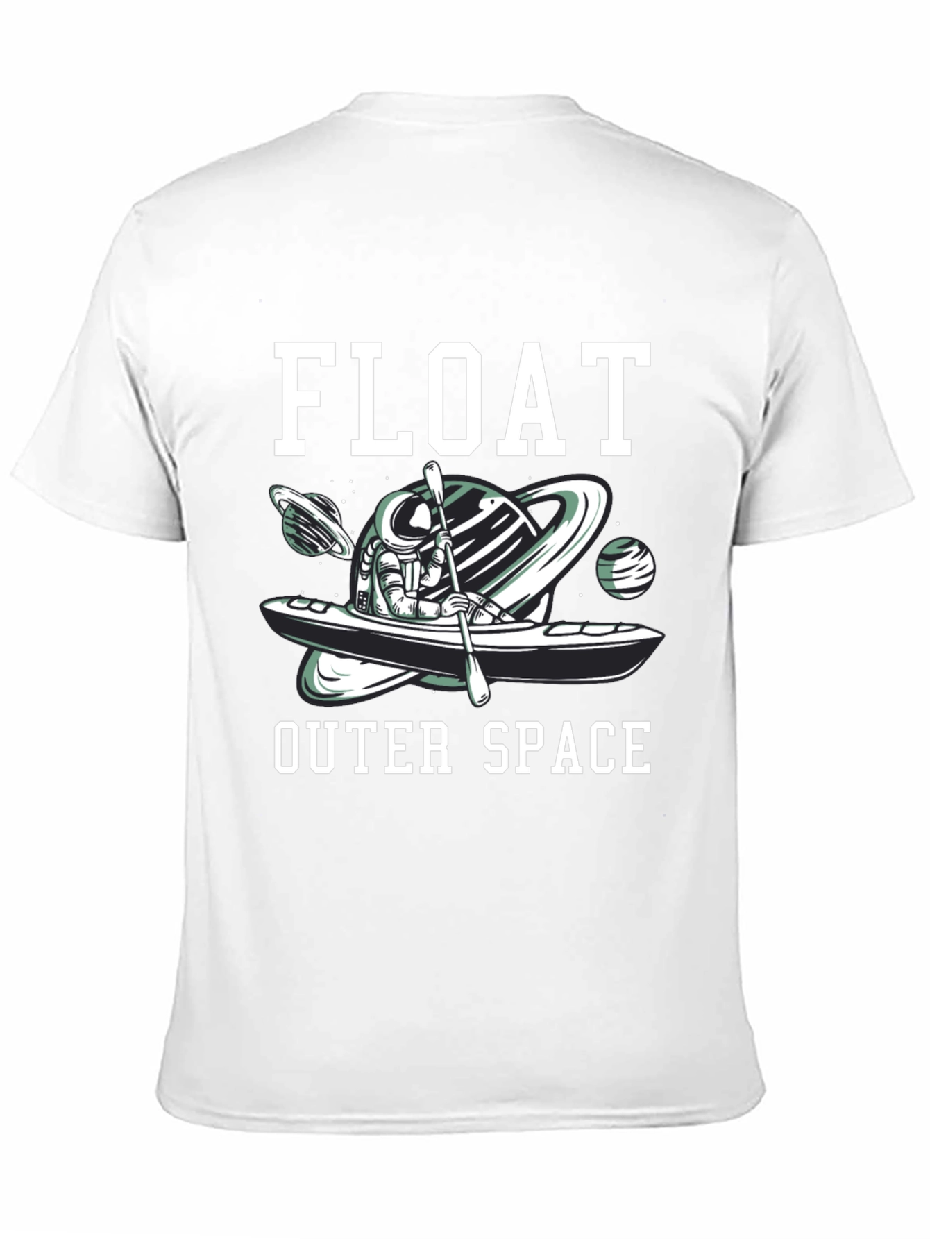Astronaut Kayak T-Shirt - Float Outer Space Design