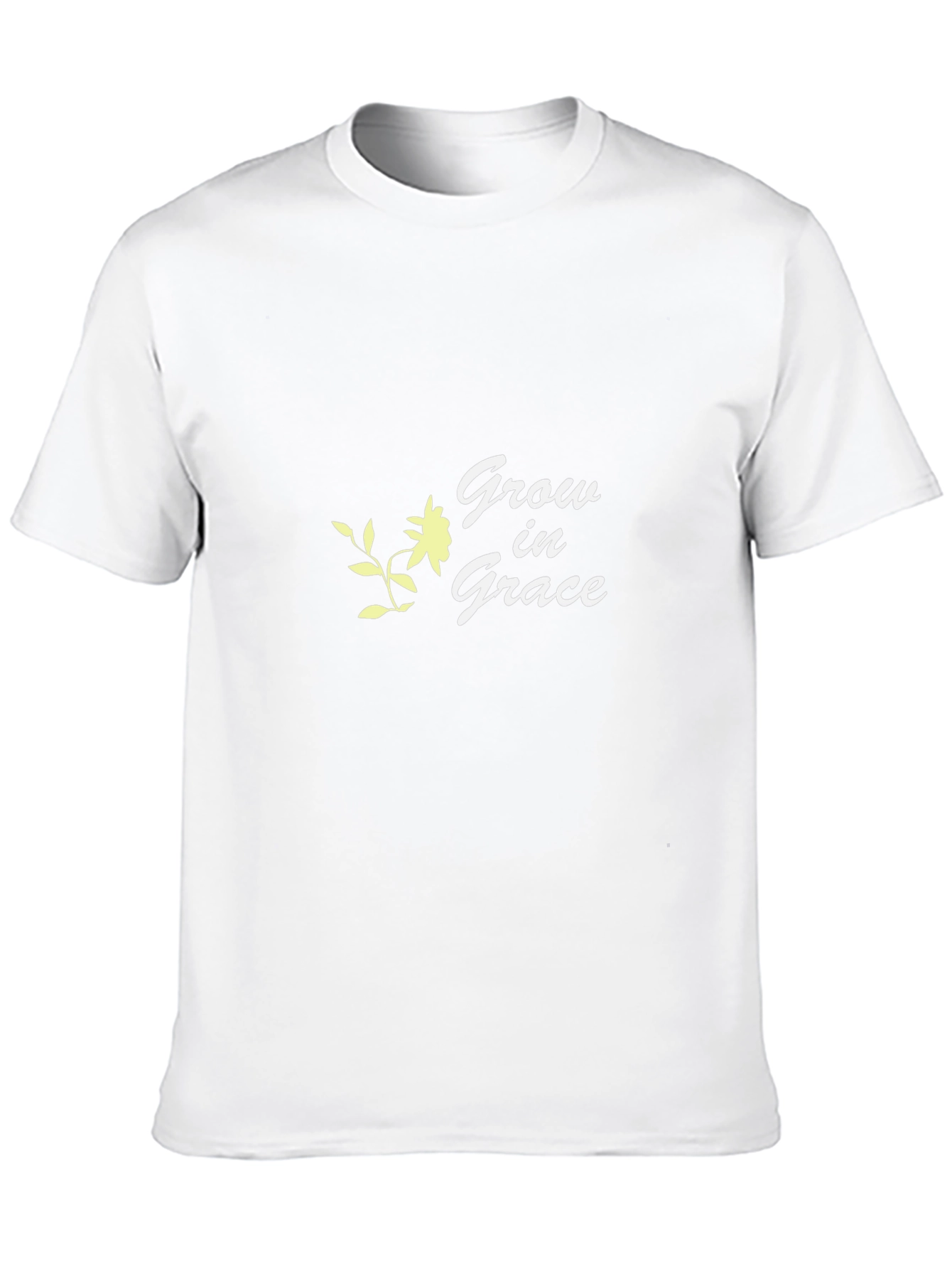 Grow in Grace Black Graphic T-Shirt