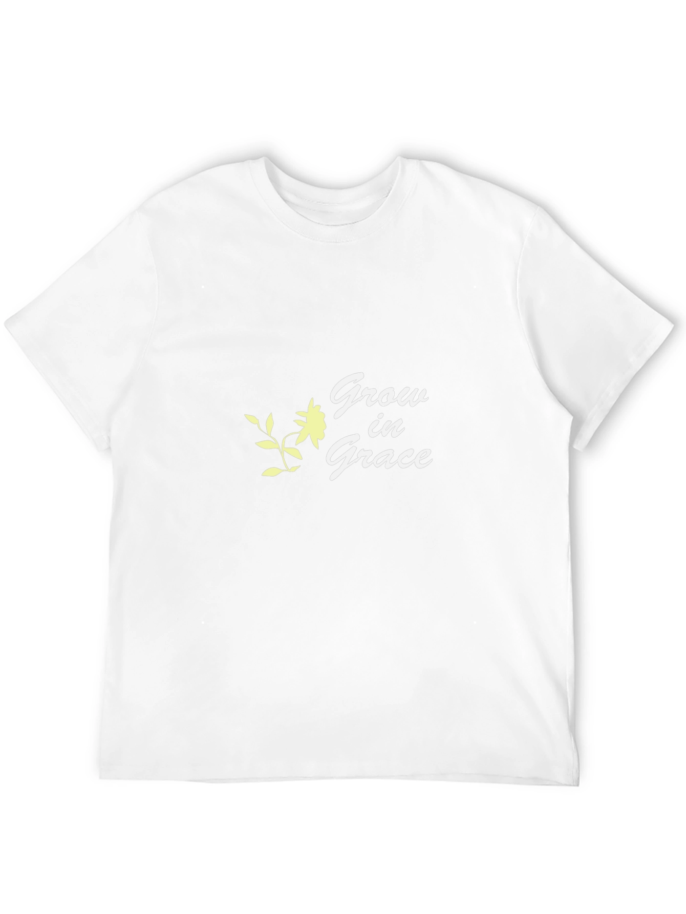 Grow in Grace Black Graphic T-Shirt