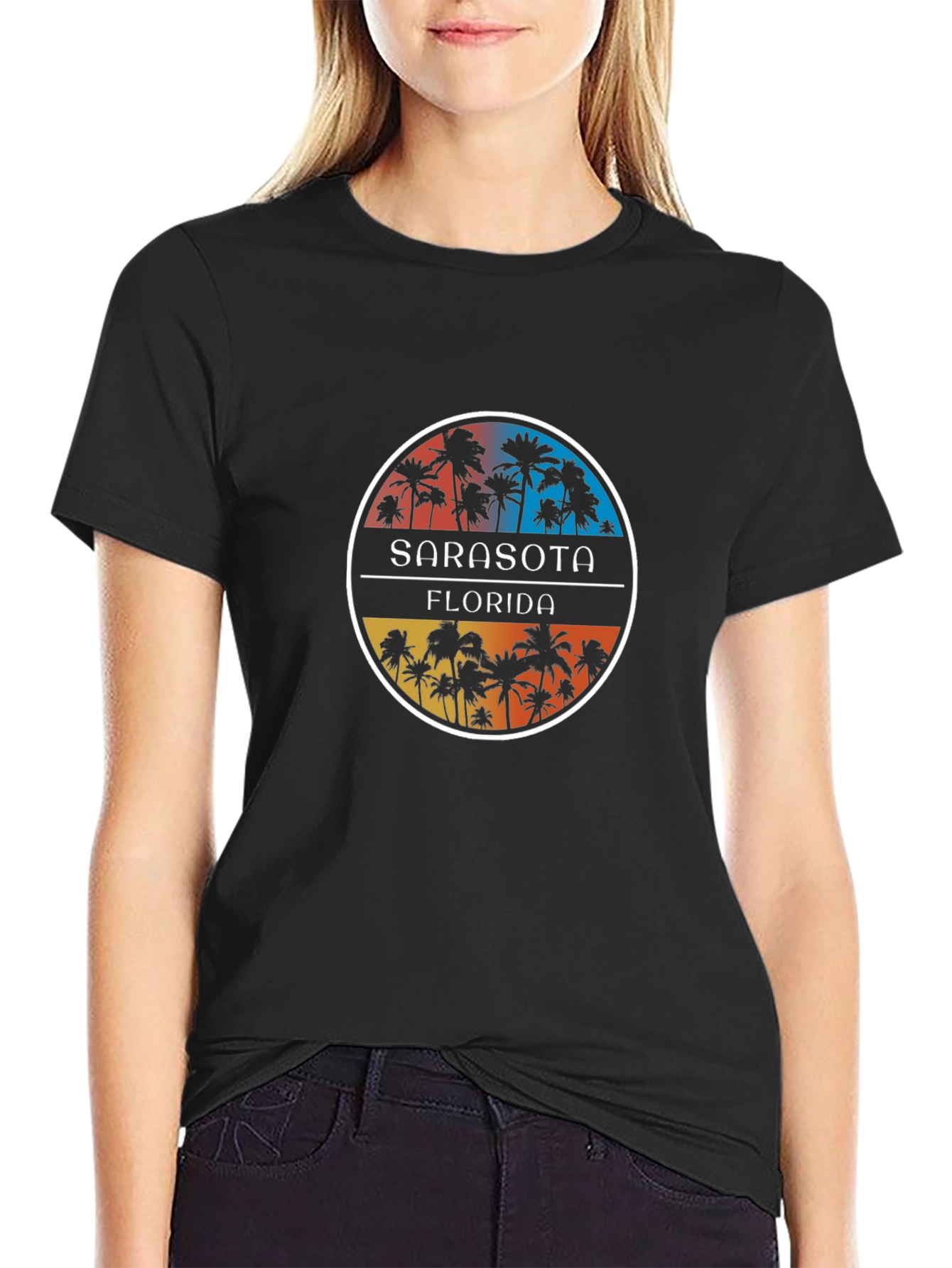 Sarasota Florida Palm Tree Graphic Tee