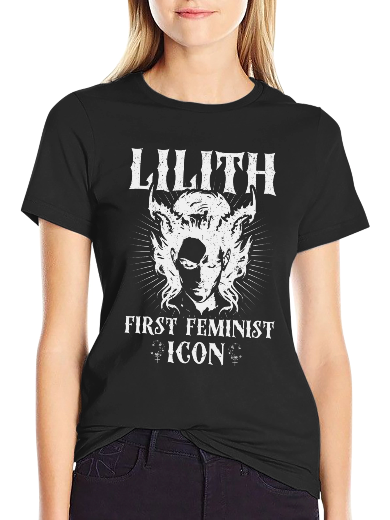 Lilith First Feminist Icon Graphic T-Shirt