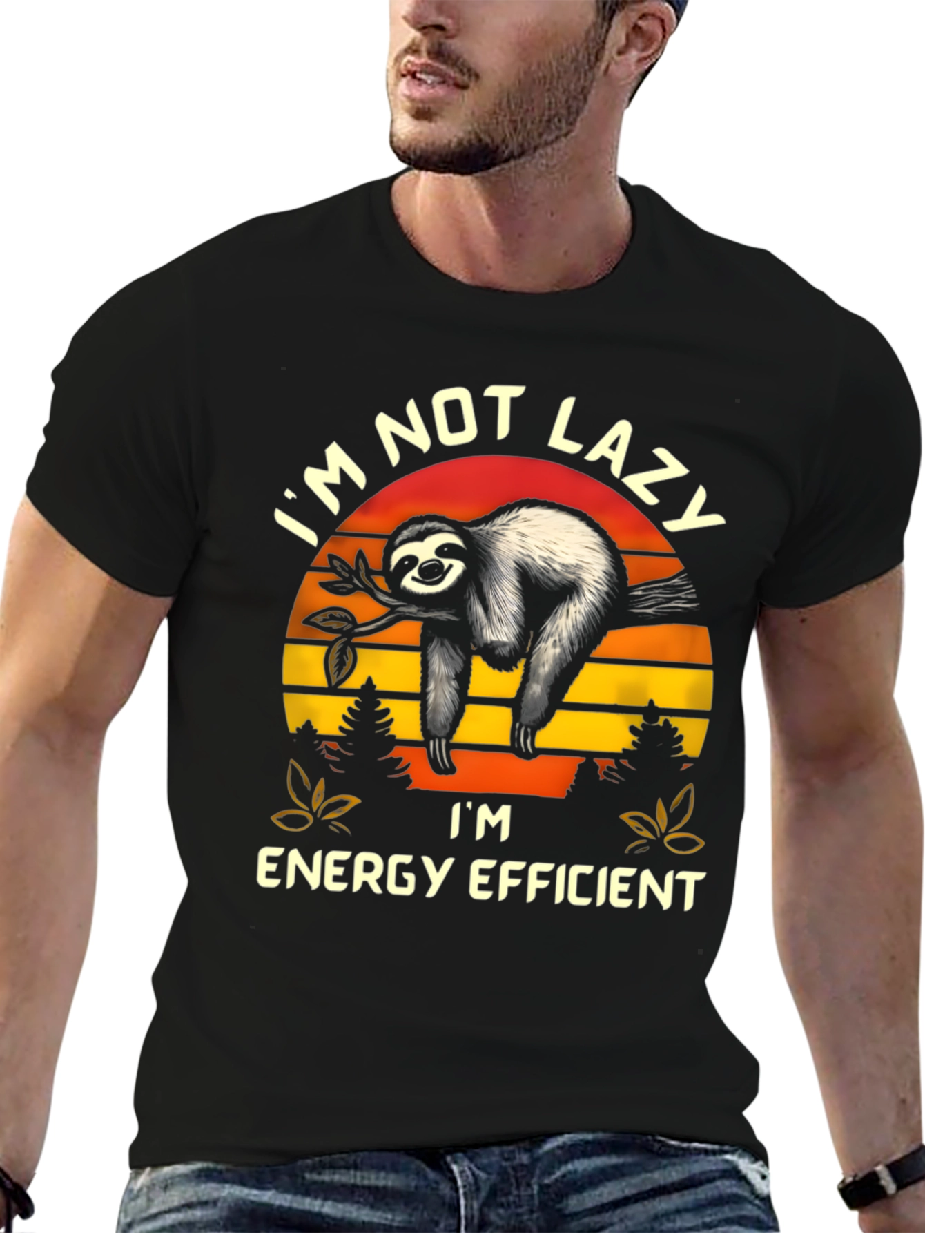 Im Not Lazy Energy Efficient Sloth Graphic T-Shirt