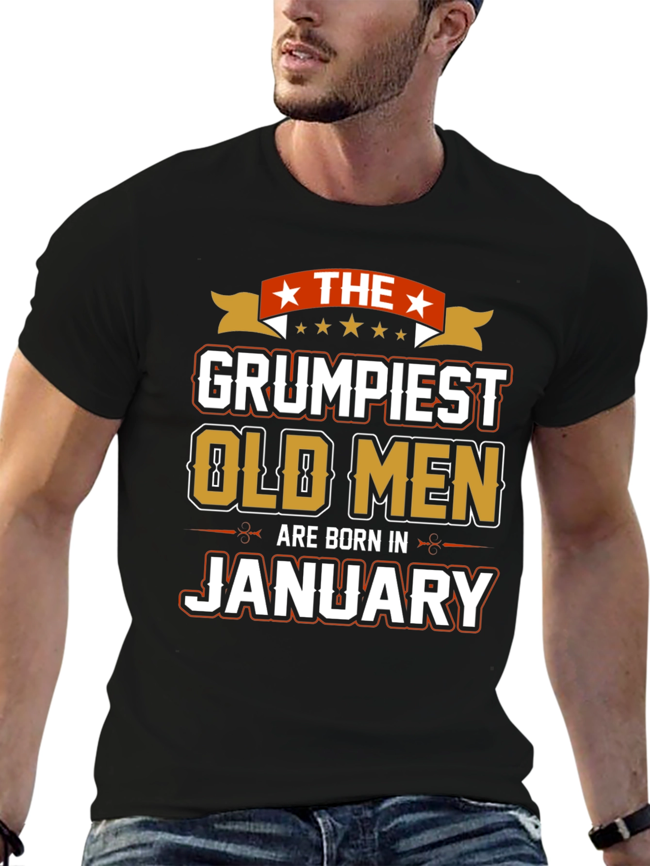 Grumpiest Old Men January Birthday T-Shirt