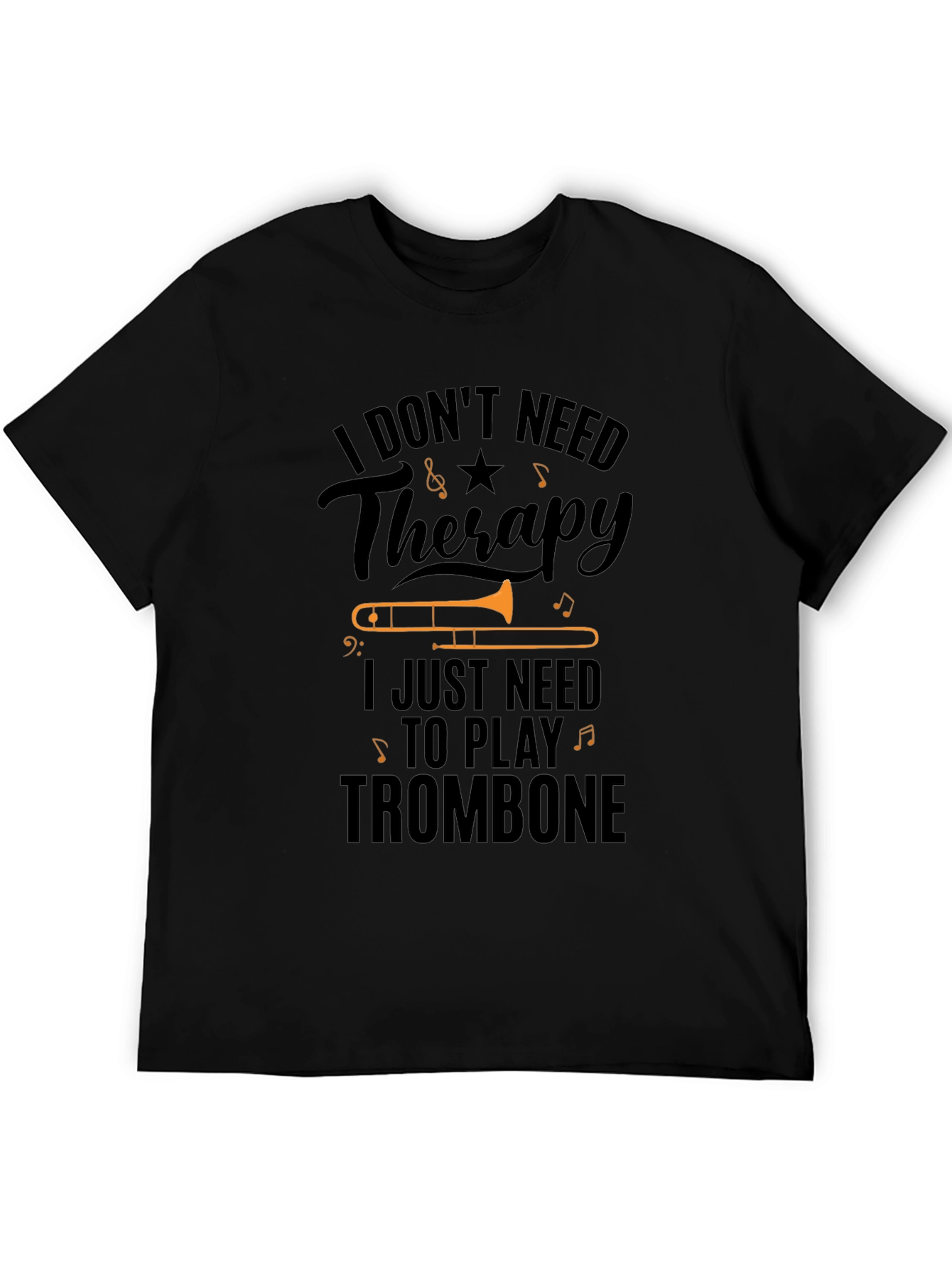 Trombone Therapy T-Shirt Musician Tee