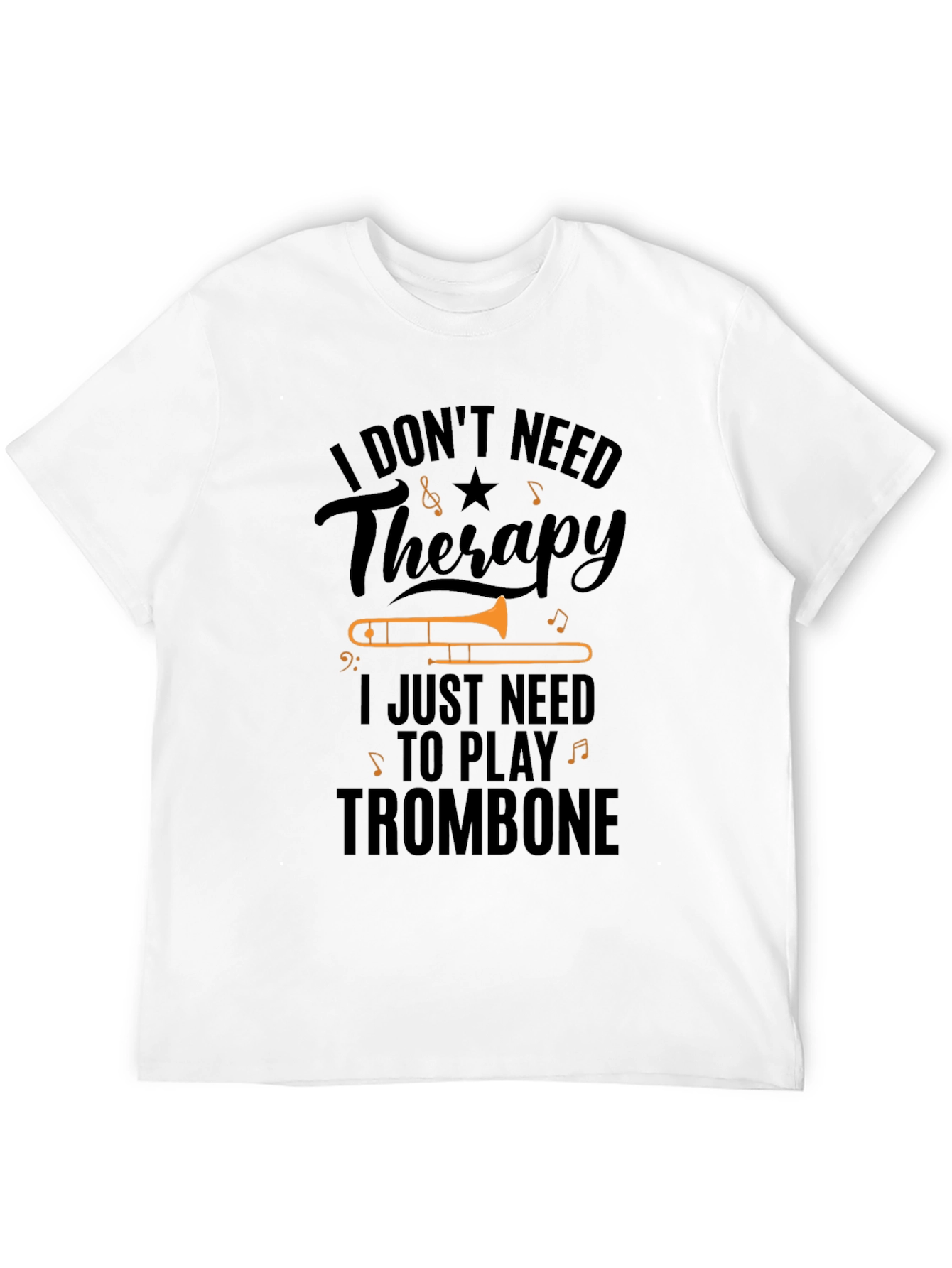 Trombone Therapy T-Shirt Musician Tee
