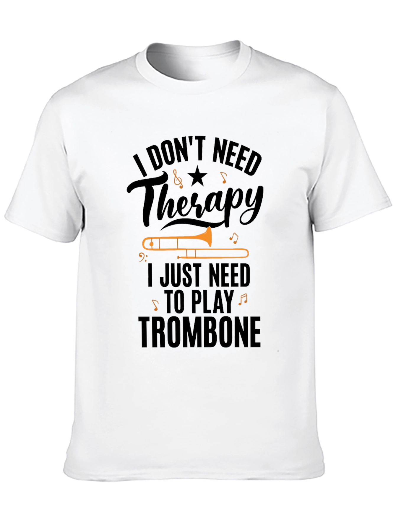 Trombone Therapy T-Shirt Musician Tee