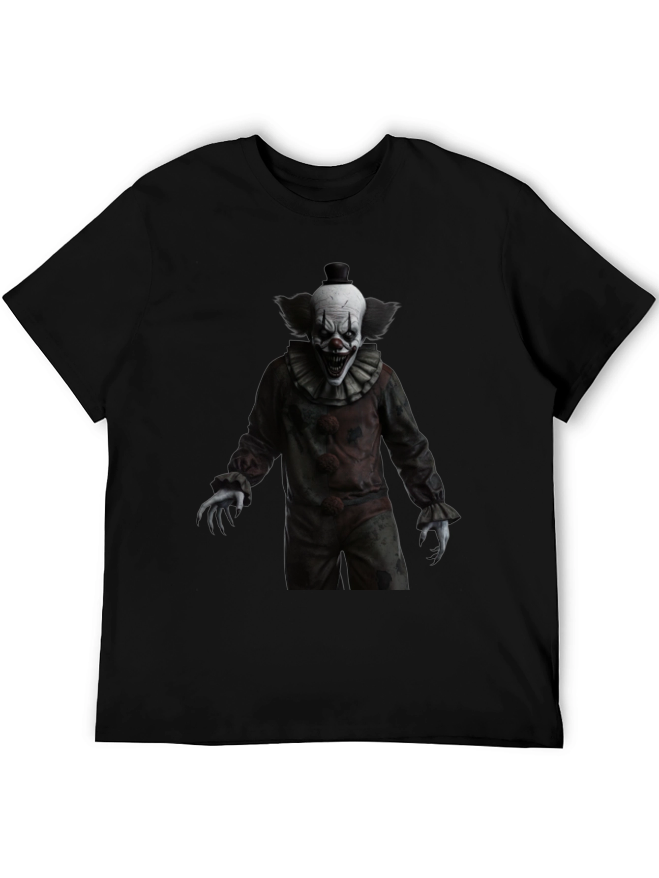 Creepy Clown Graphic Tee - Horror Style