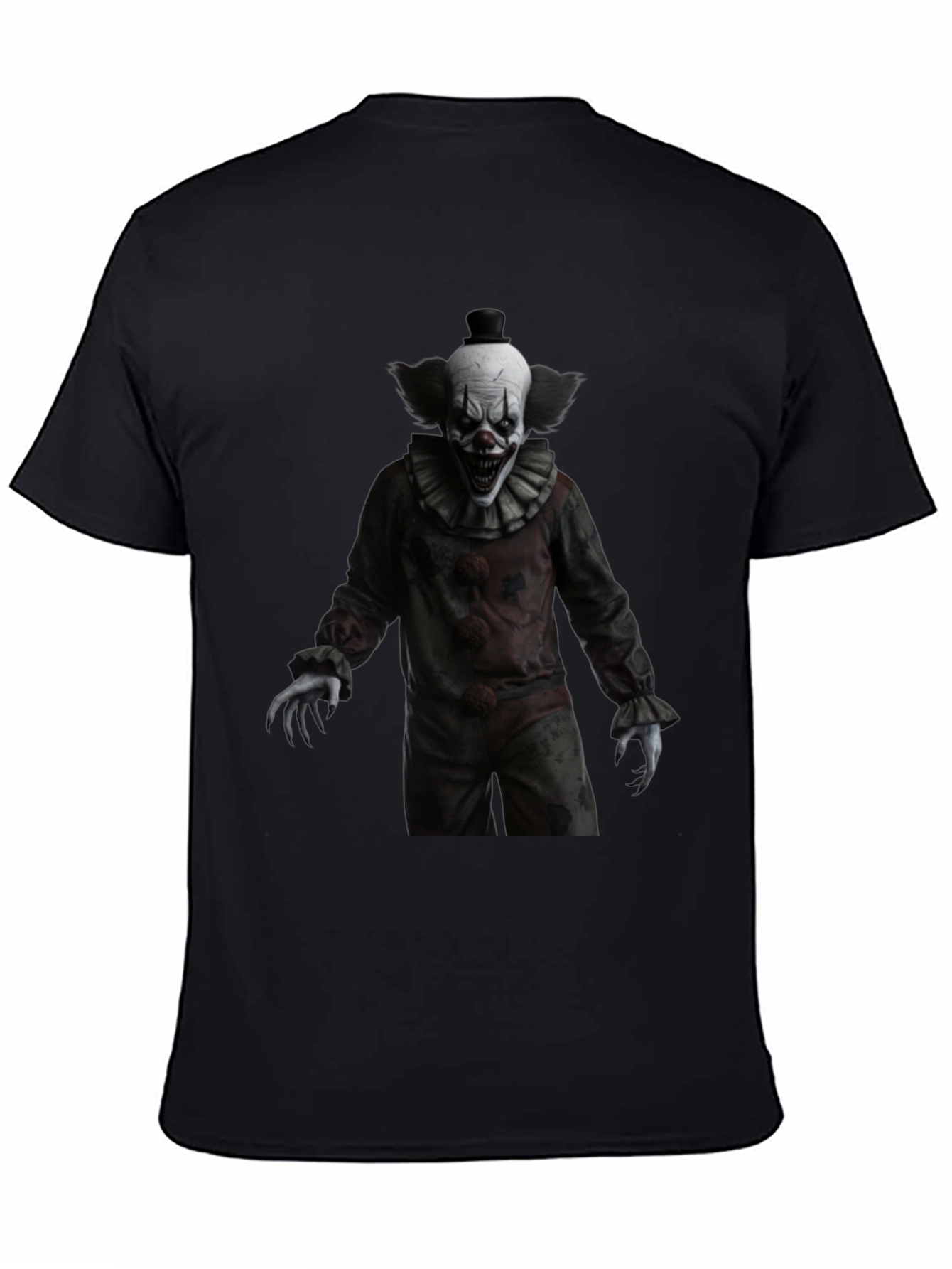 Creepy Clown Graphic Tee - Horror Style