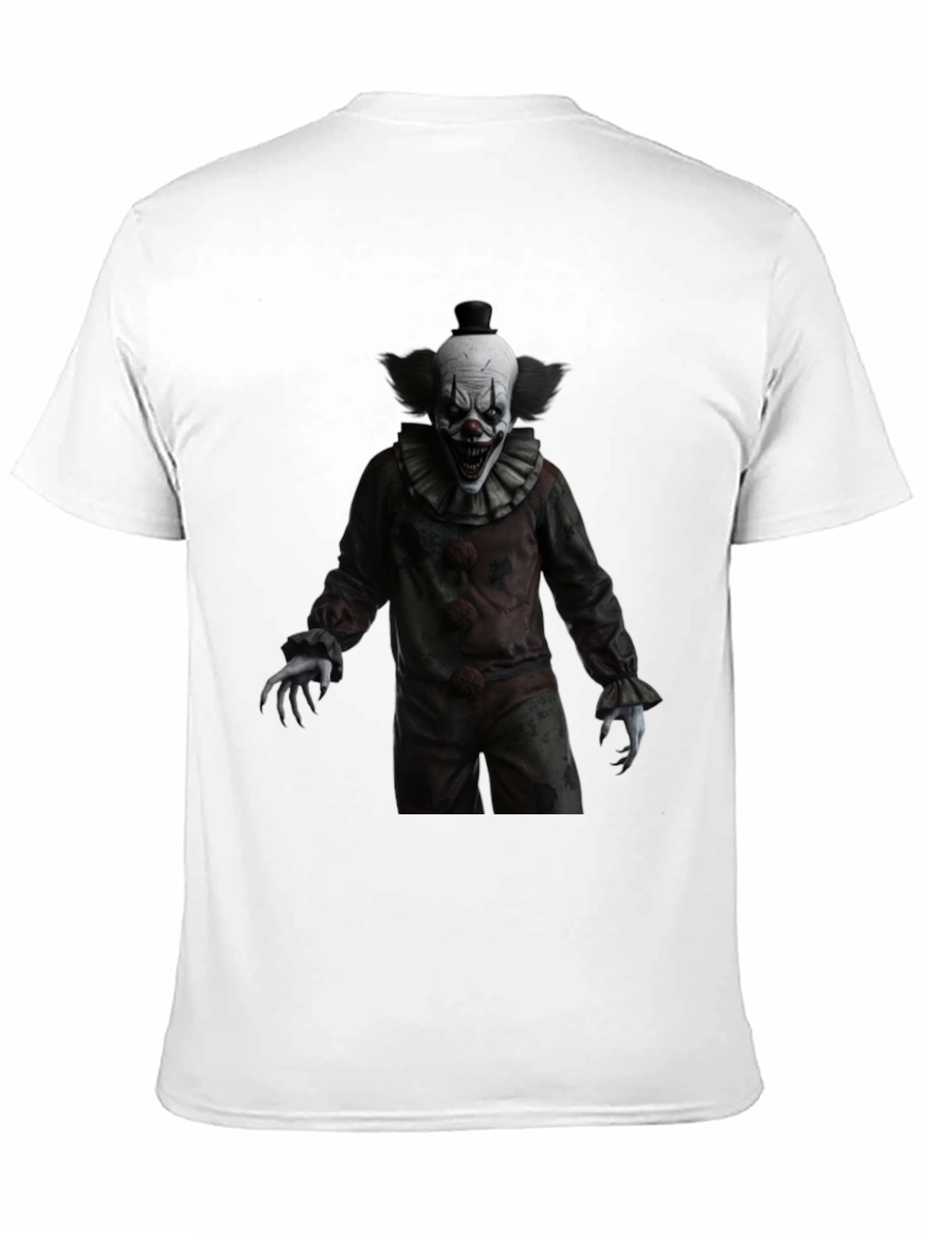 Creepy Clown Graphic Tee - Horror Style