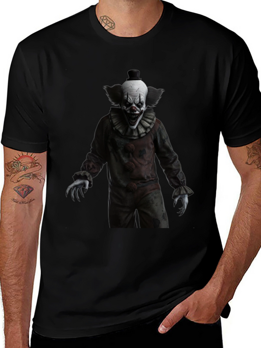 Creepy Clown Graphic Tee - Horror Style