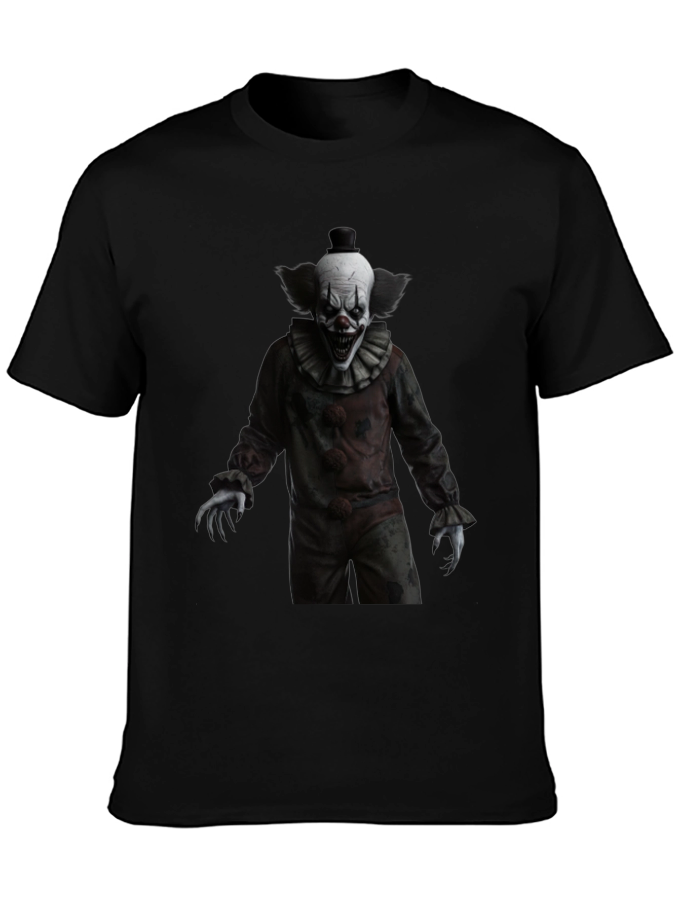 Creepy Clown Graphic Tee - Horror Style