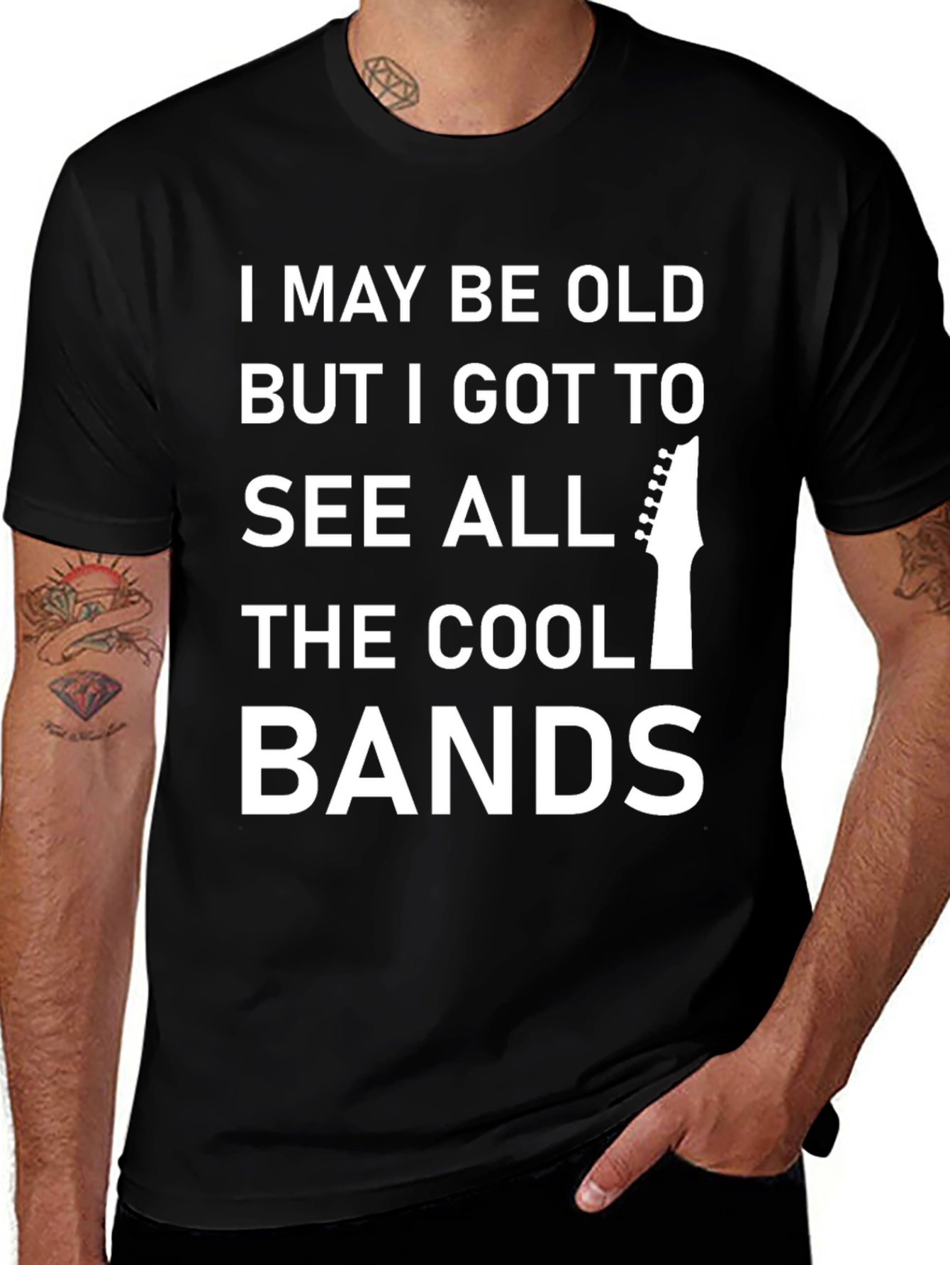 I May Be Old But Cool Bands T-Shirt