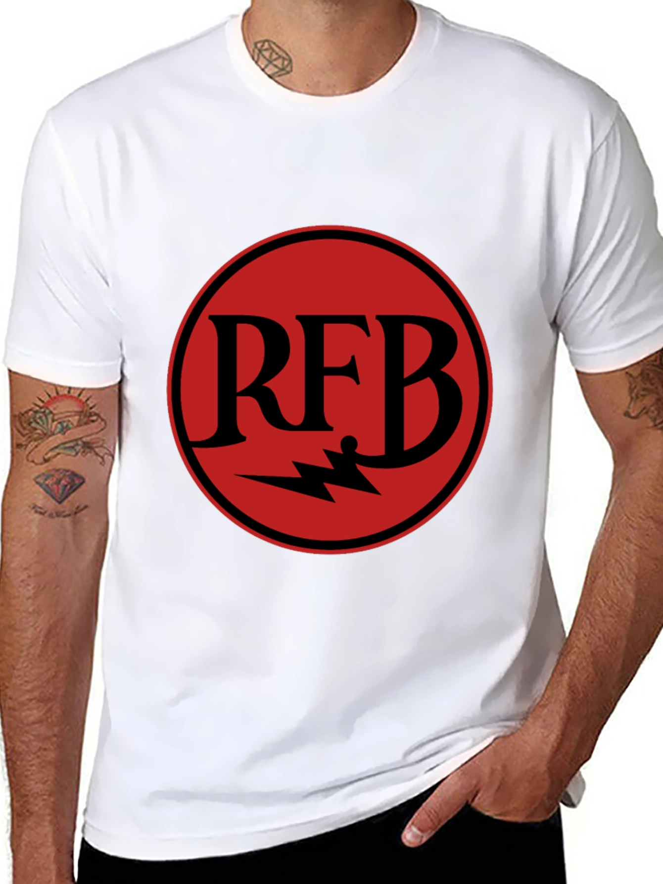 RFB Graphic Tee - Black Cotton T-Shirt