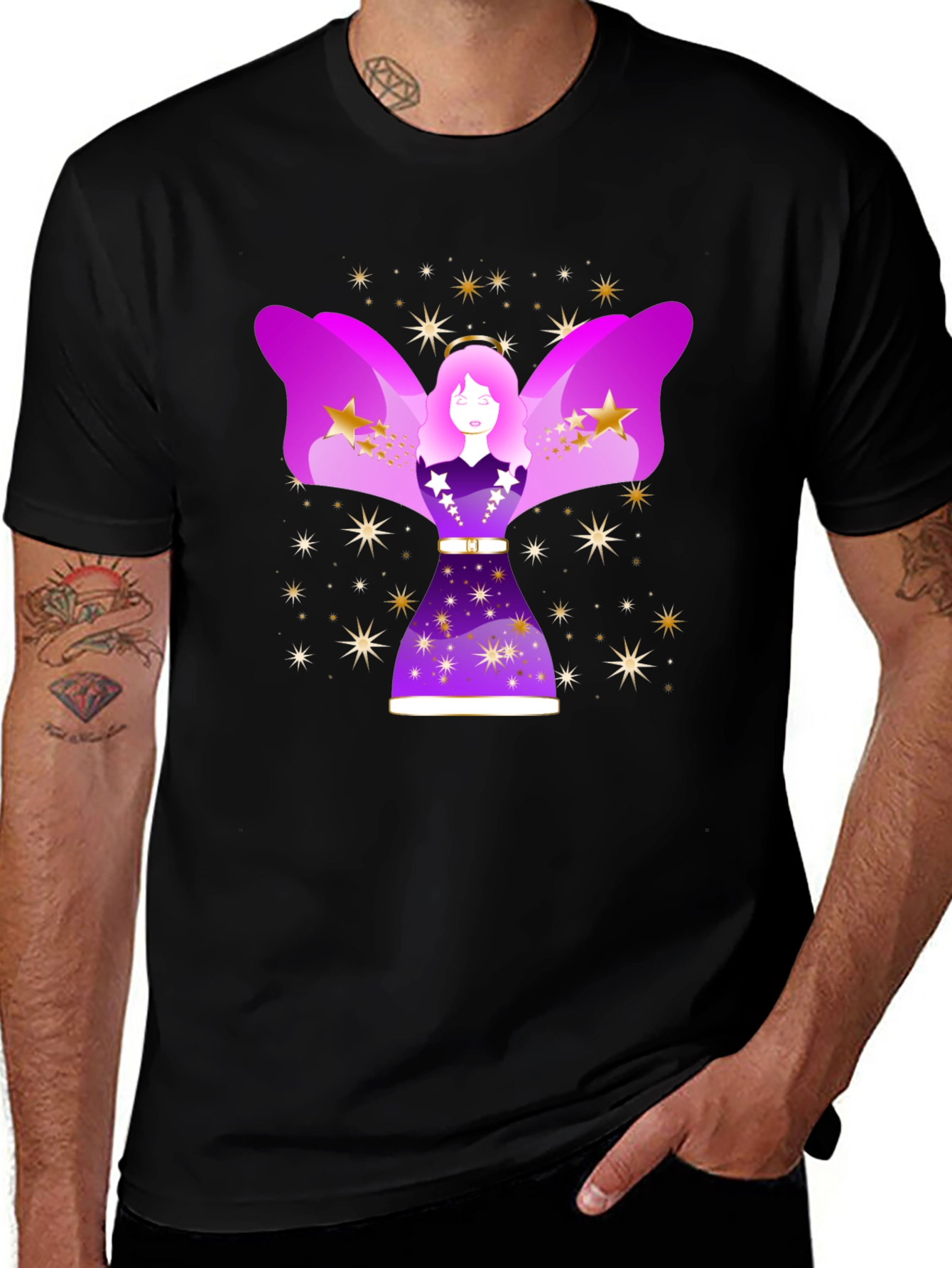 Celestial Angel Graphic Tee - Unisex