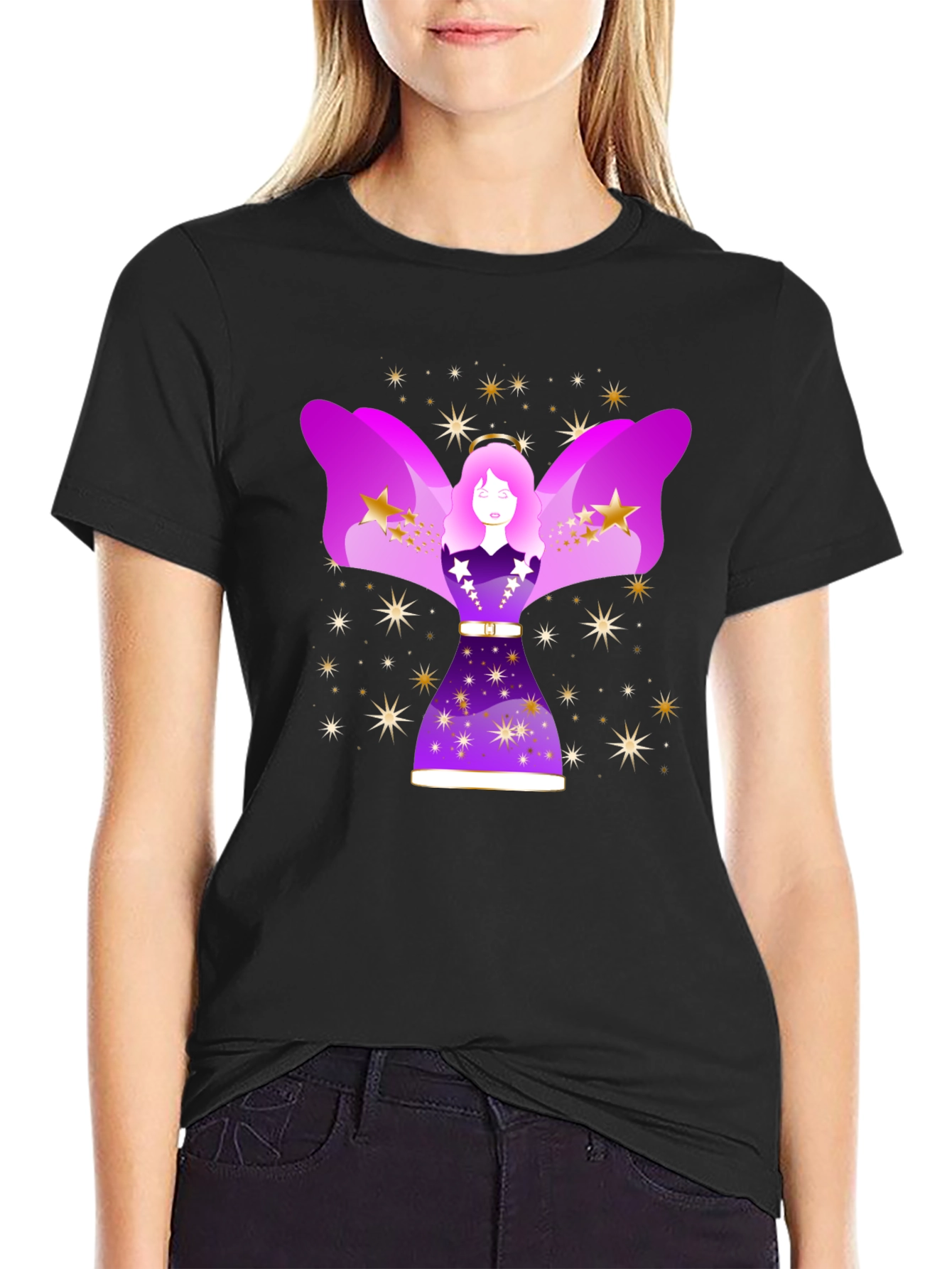 Celestial Angel Graphic Tee - Unisex