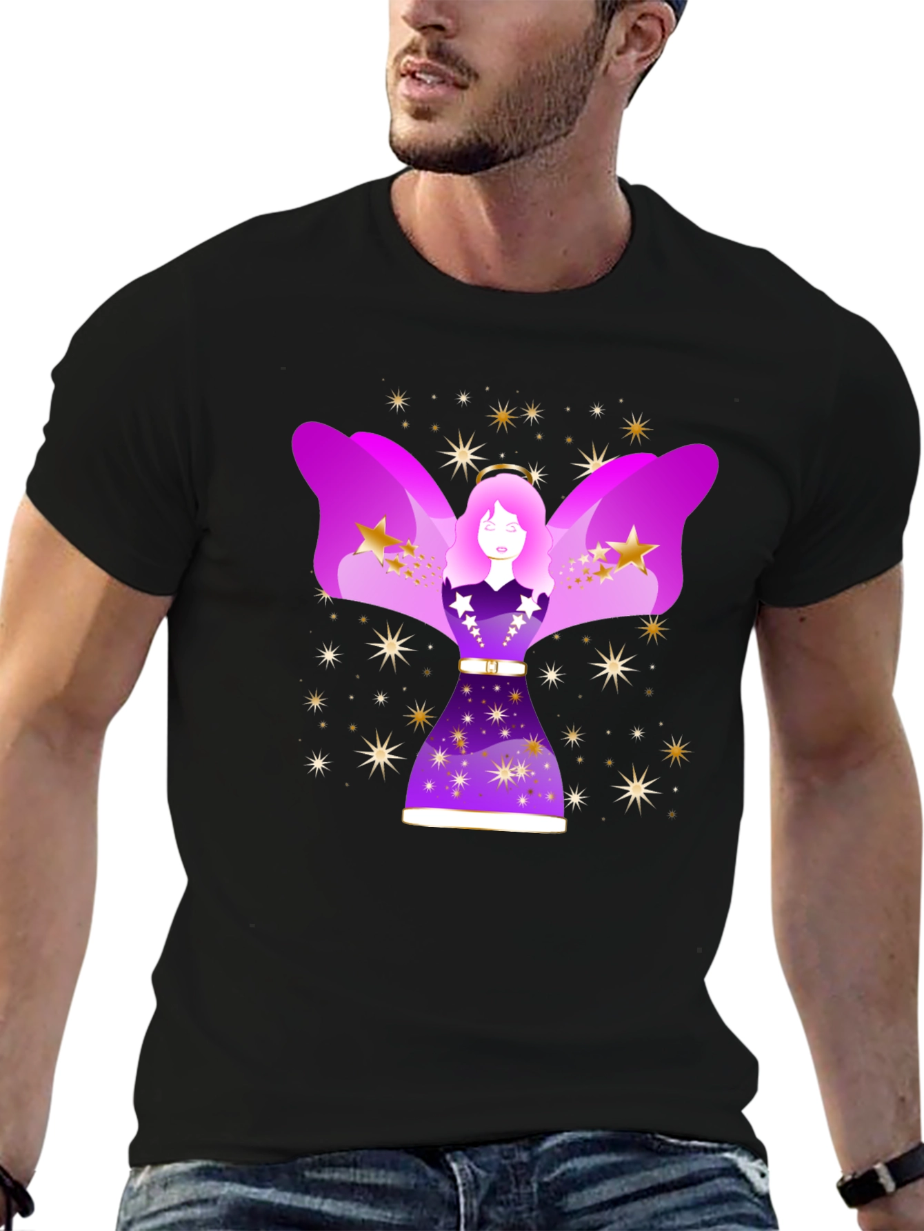 Celestial Angel Graphic Tee - Unisex