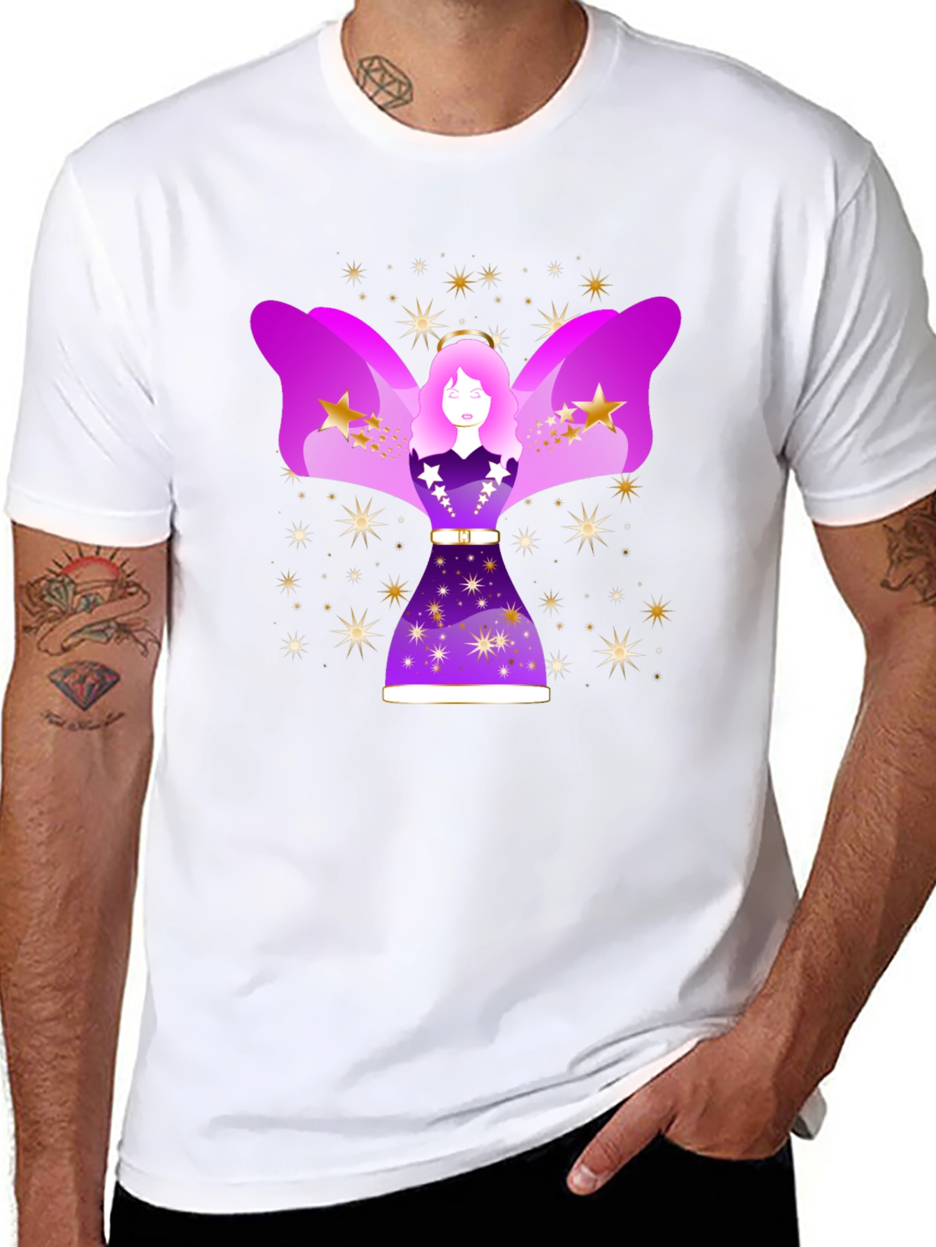 Celestial Angel Graphic Tee - Unisex