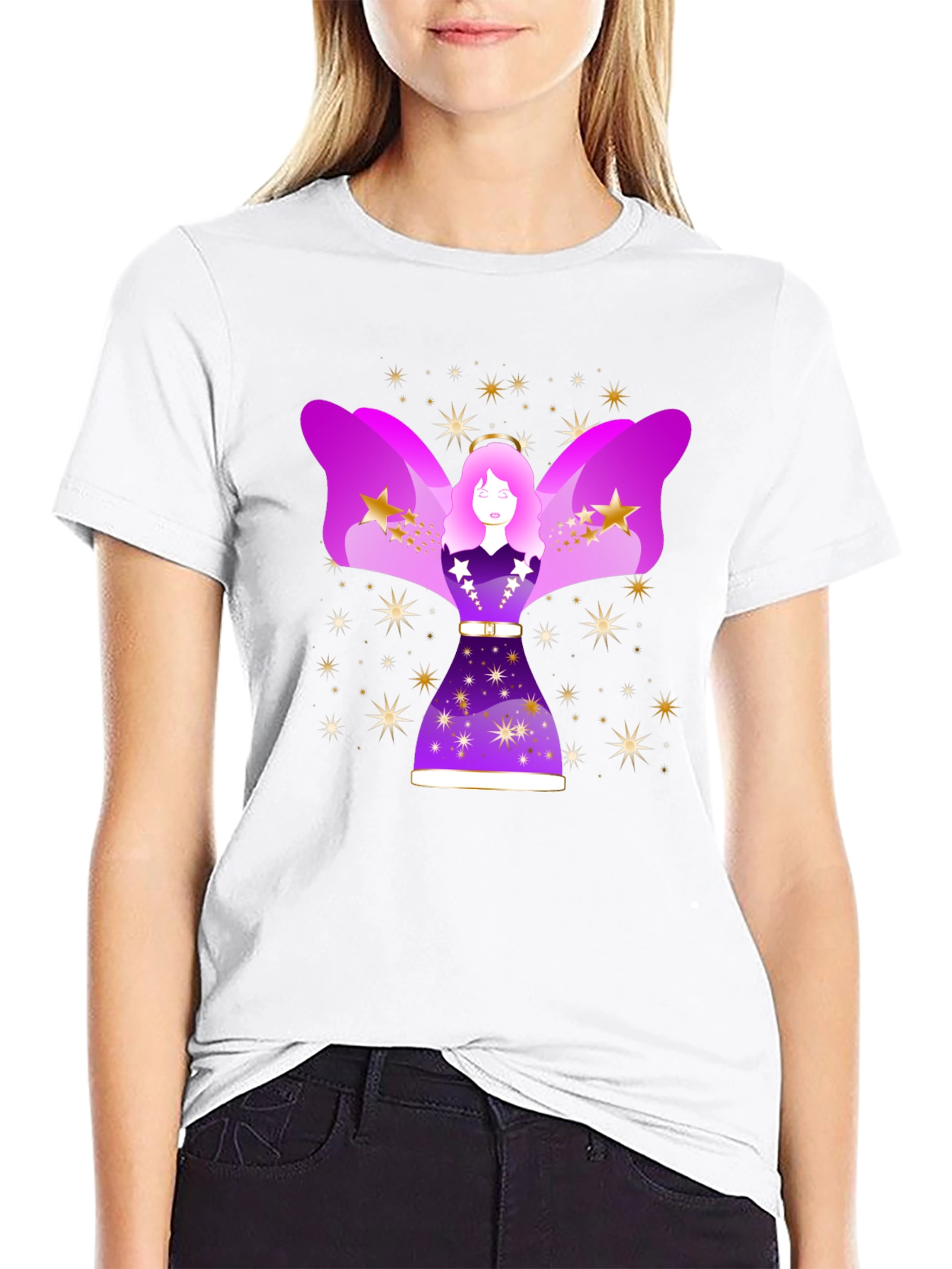 Celestial Angel Graphic Tee - Unisex