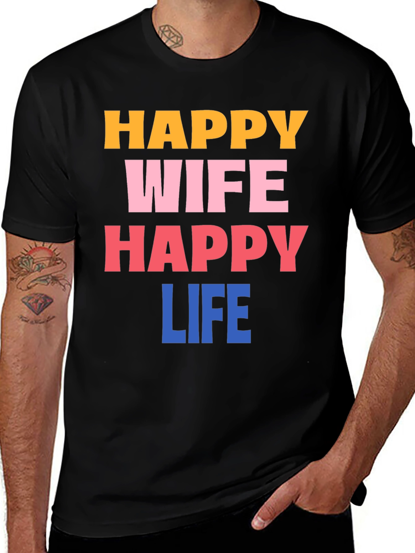 Happy Wife Happy Life T-Shirt