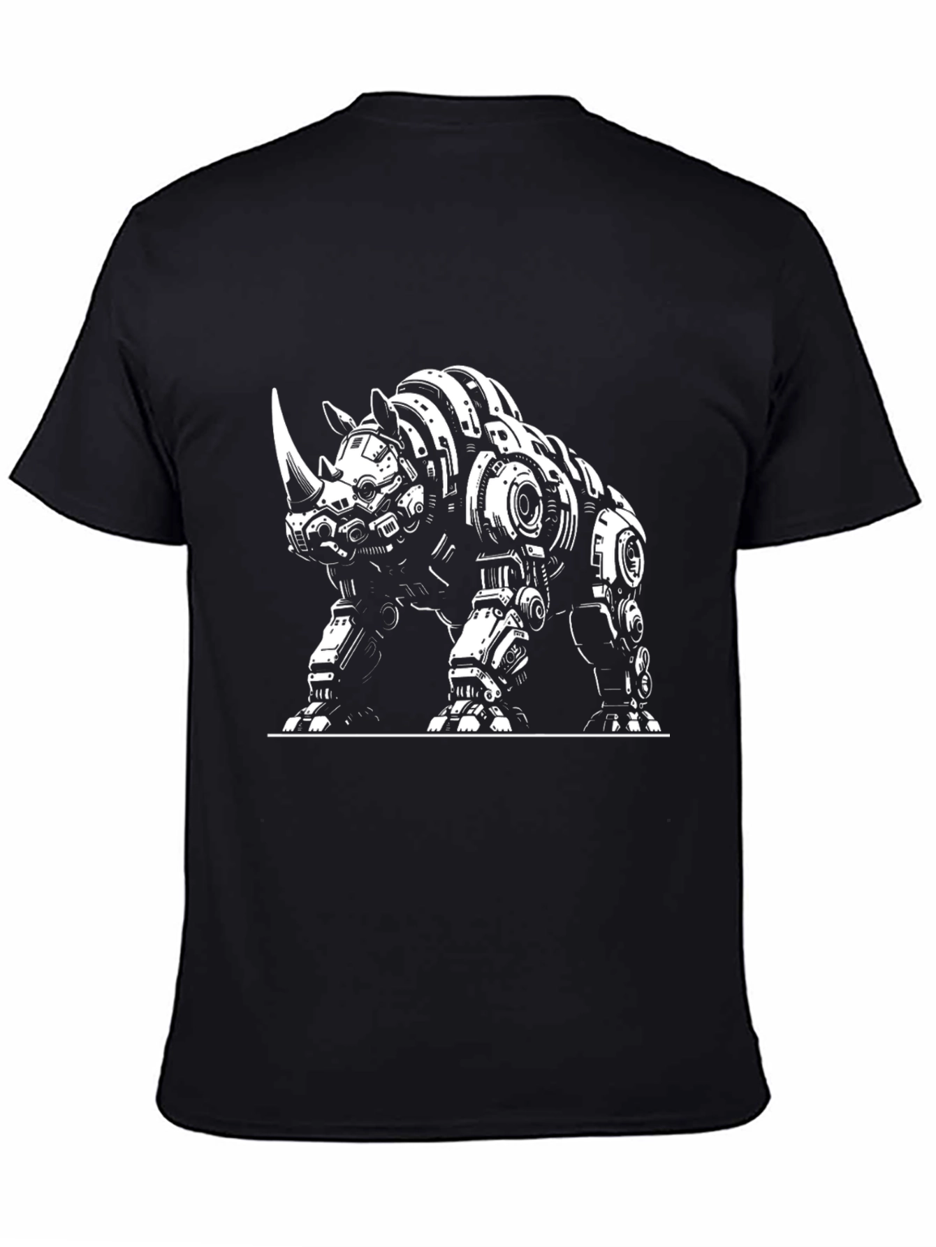 Robotic Rhino Graphic Tee - Black