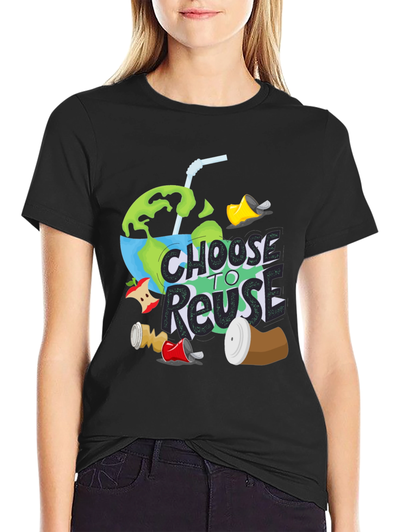 Eco-Friendly Choose to Reuse Graphic Tee