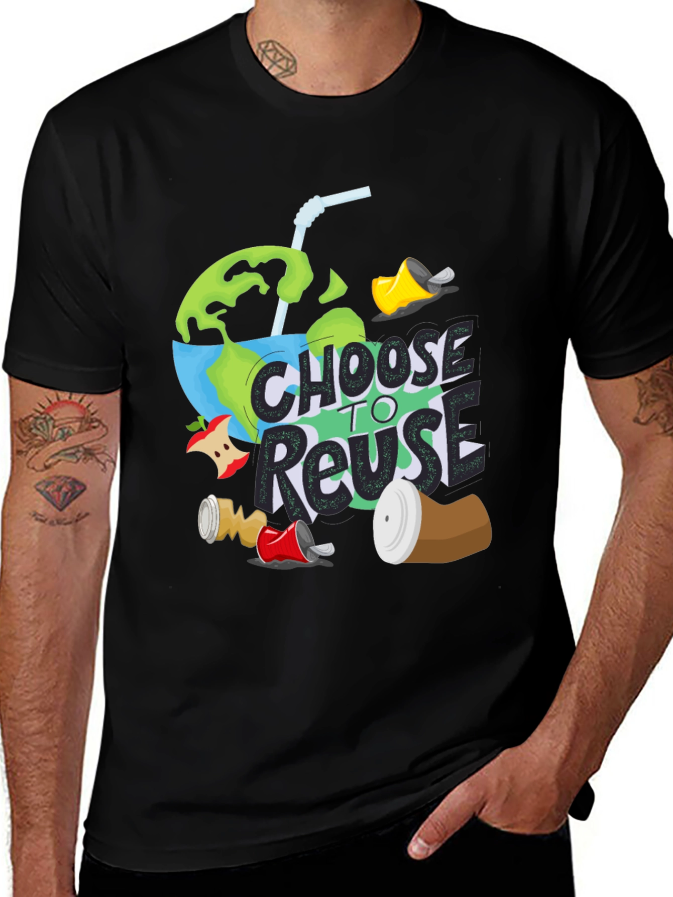 Eco-Friendly Choose to Reuse Graphic Tee