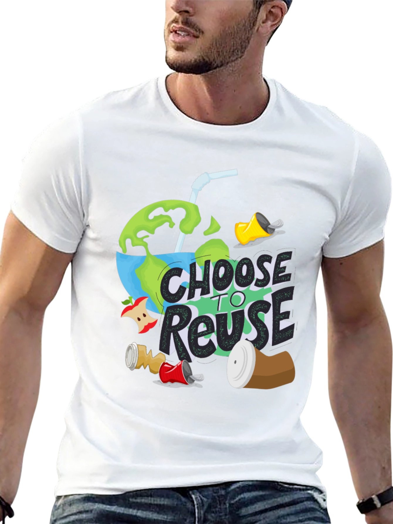 Eco-Friendly Choose to Reuse Graphic Tee