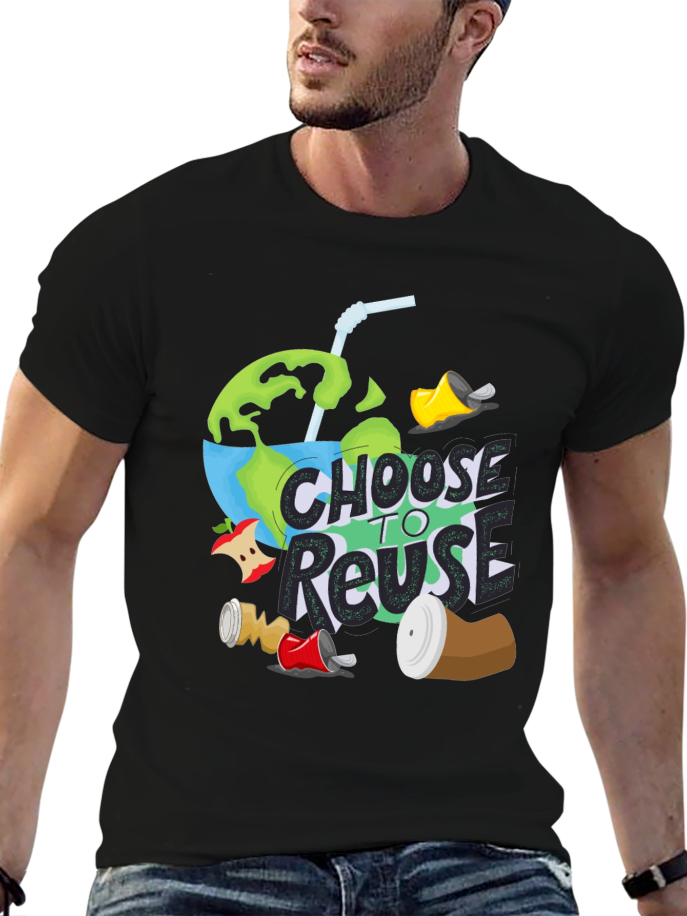 Eco-Friendly Choose to Reuse Graphic Tee