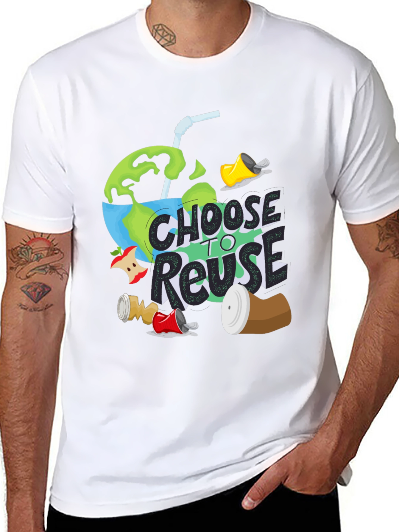 Eco-Friendly Choose to Reuse Graphic Tee