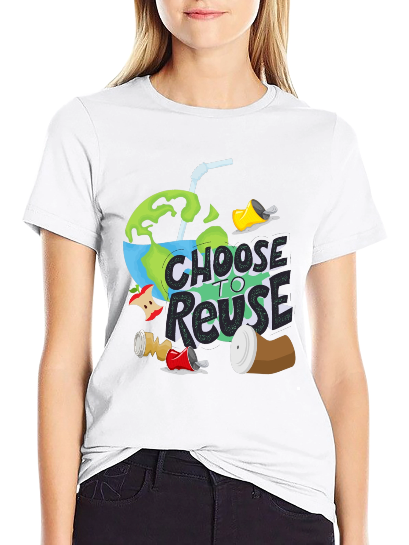 Eco-Friendly Choose to Reuse Graphic Tee