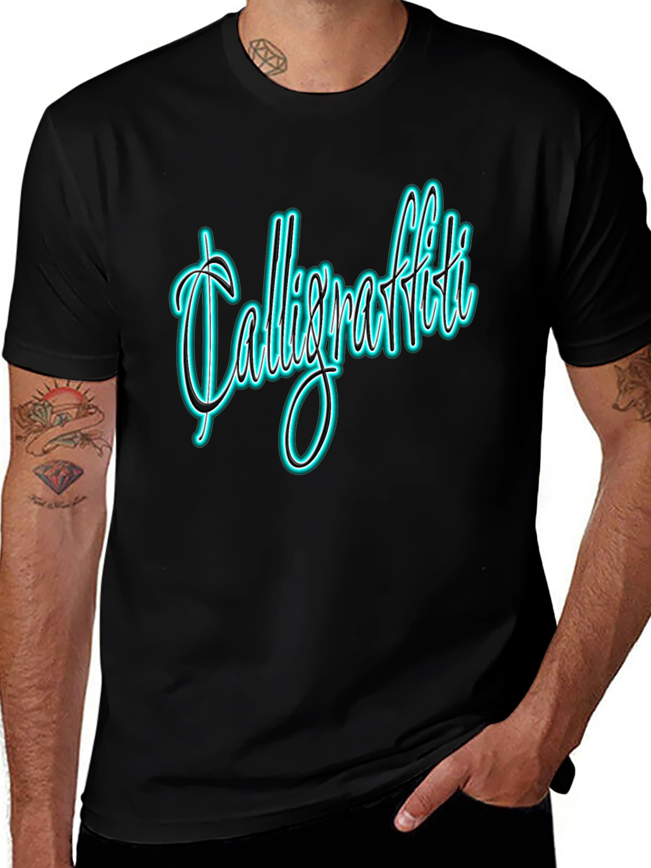 Calligraffiti Black T-Shirt - Urban Style