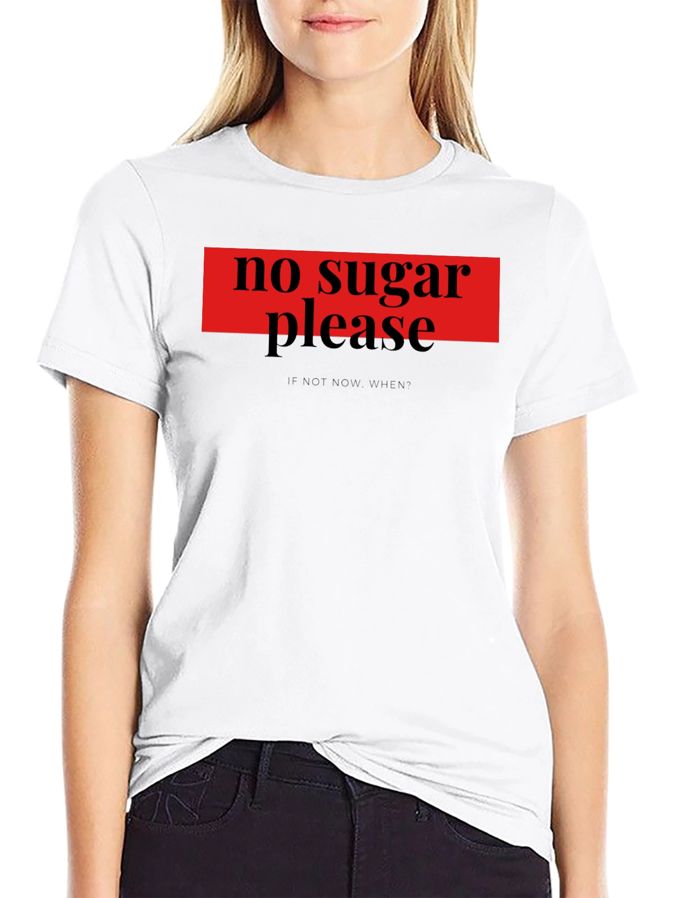 No Sugar Please T-Shirt - Funny Diet Tee